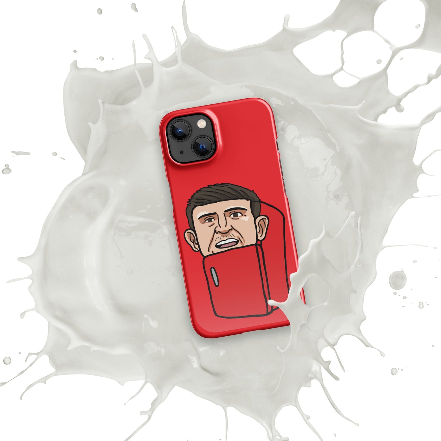 Harry ''The Fridge'' Maguire Snap Case for iPhone® Red Glossy iPhone 13 Mobile Phone Cases Football Harry Maguire Manchester United The Fridge Next Cult Brand