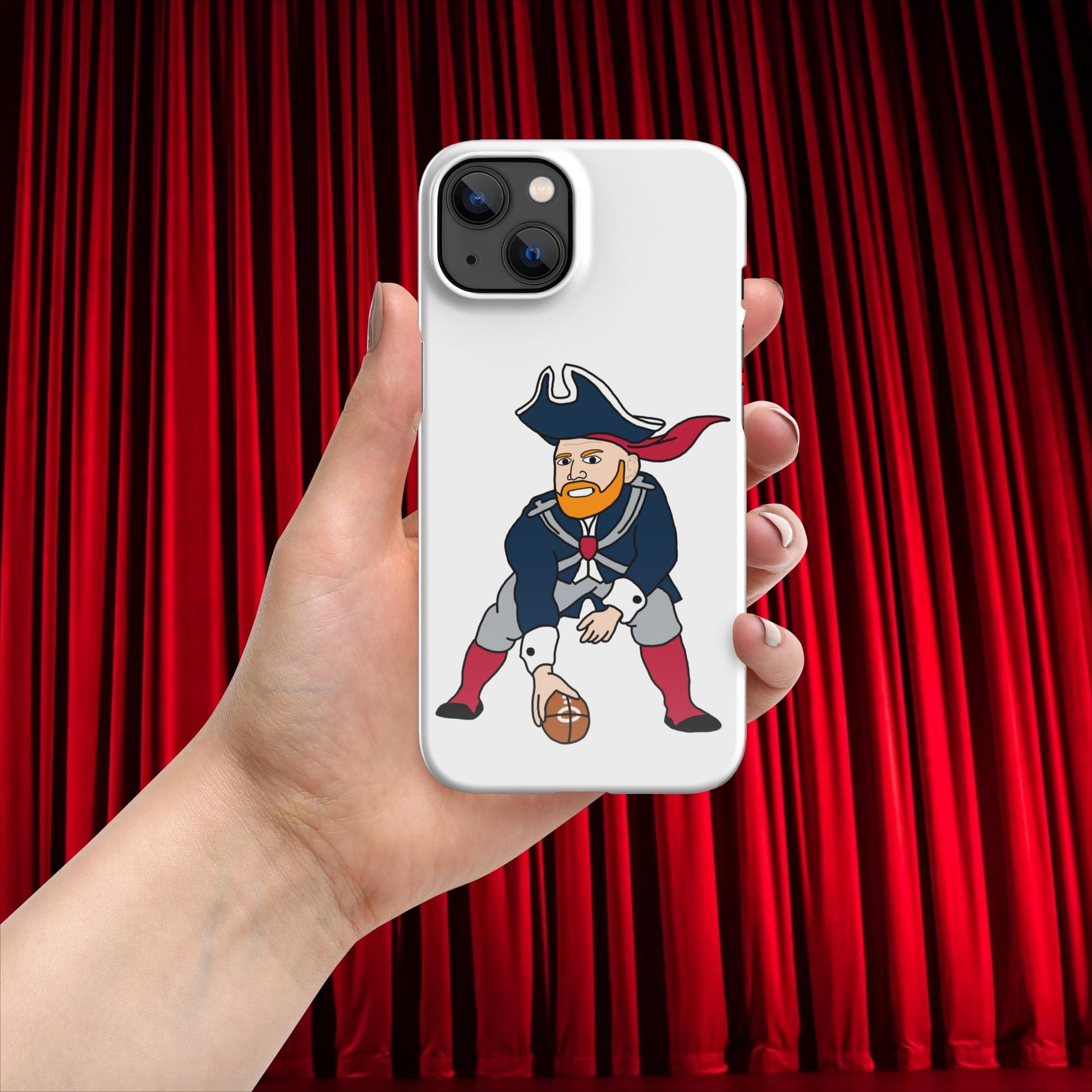 Bill Burrdy New England Patriots NFL Tom Brady Bill Burr Snap case for iPhone Glossy iPhone 13 American Football Bill Burr Monday Morning Podcast New England Patriots NFL Podcasts Stand-up Comedy Next Cult Brand