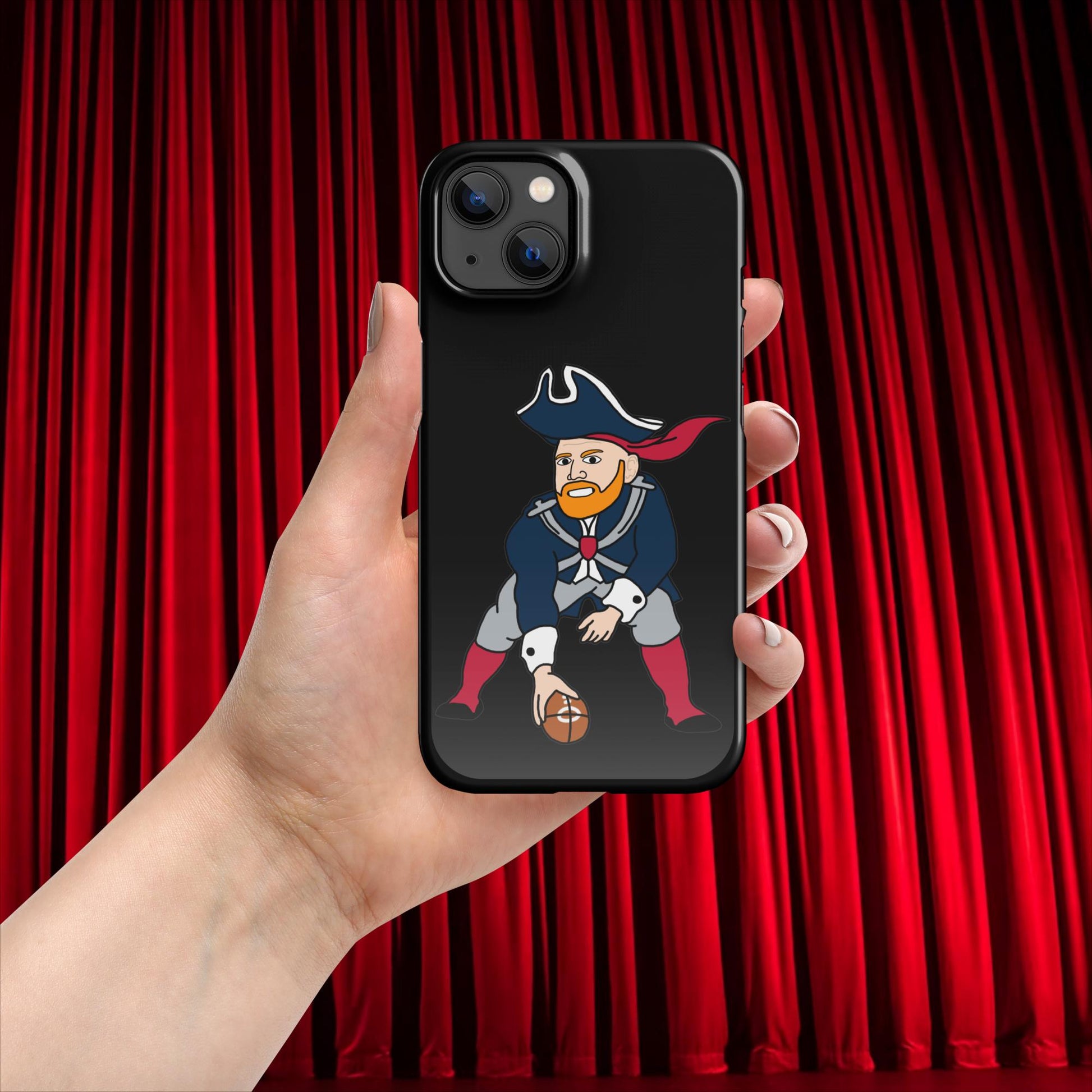 Bill Burrdy New England Patriots NFL Tom Brady Bill Burr Snap case for iPhone Glossy iPhone 13 American Football Bill Burr Monday Morning Podcast New England Patriots NFL Podcasts Stand-up Comedy Next Cult Brand