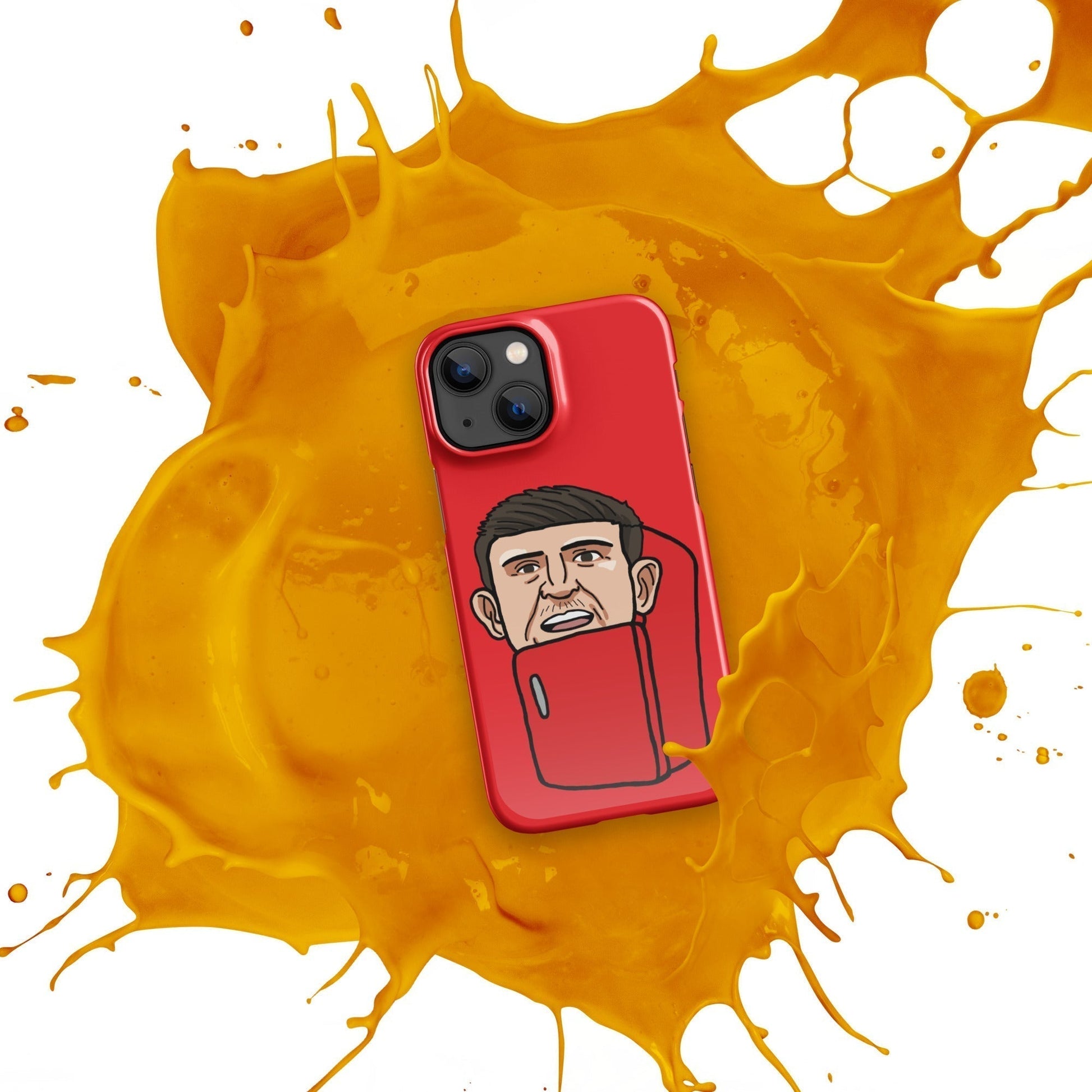 Harry ''The Fridge'' Maguire Snap Case for iPhone® Red Next Cult Brand Football, Harry Maguire, Manchester United, The Fridge