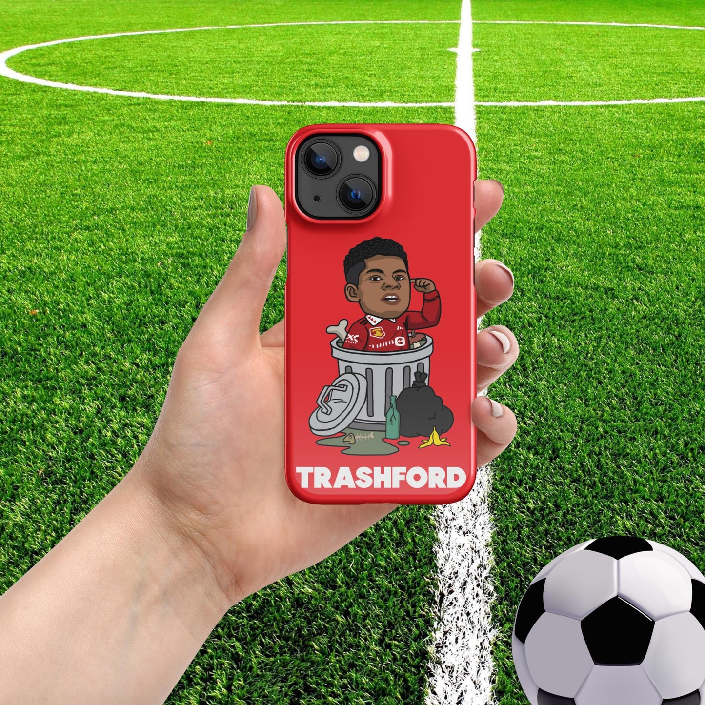 Trashford Marcus Rashford Manchester United Gift Man United Gift Marcus Rashford Snap case for iPhone Glossy iPhone 13 Mini Mobile Phone Cases Football Manchester United Marcus Rashford Next Cult Brand