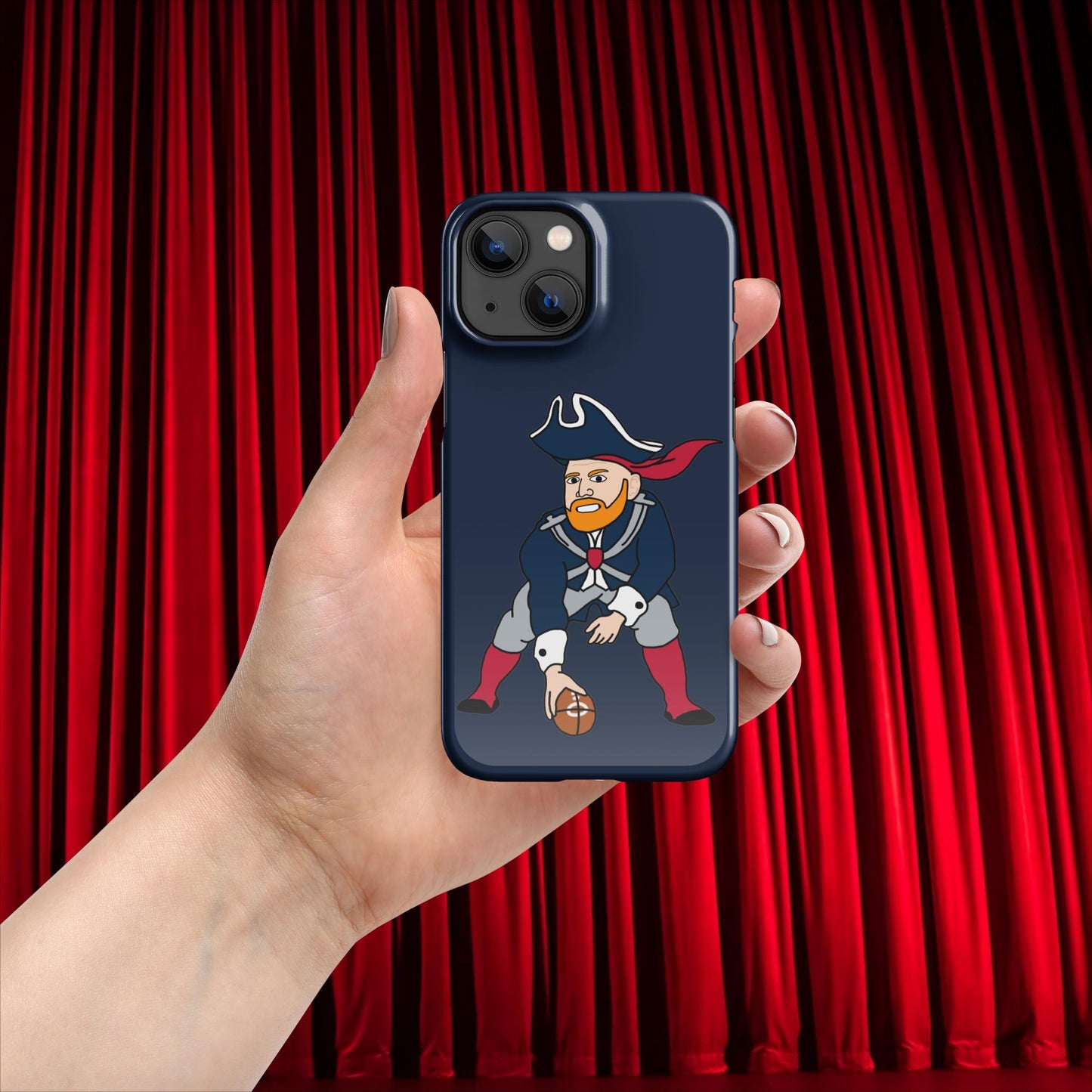 Bill Burrdy New England Patriots NFL Tom Brady Bill Burr Snap case for iPhone Glossy iPhone 13 Mini American Football Bill Burr Monday Morning Podcast New England Patriots NFL Podcasts Stand-up Comedy Next Cult Brand