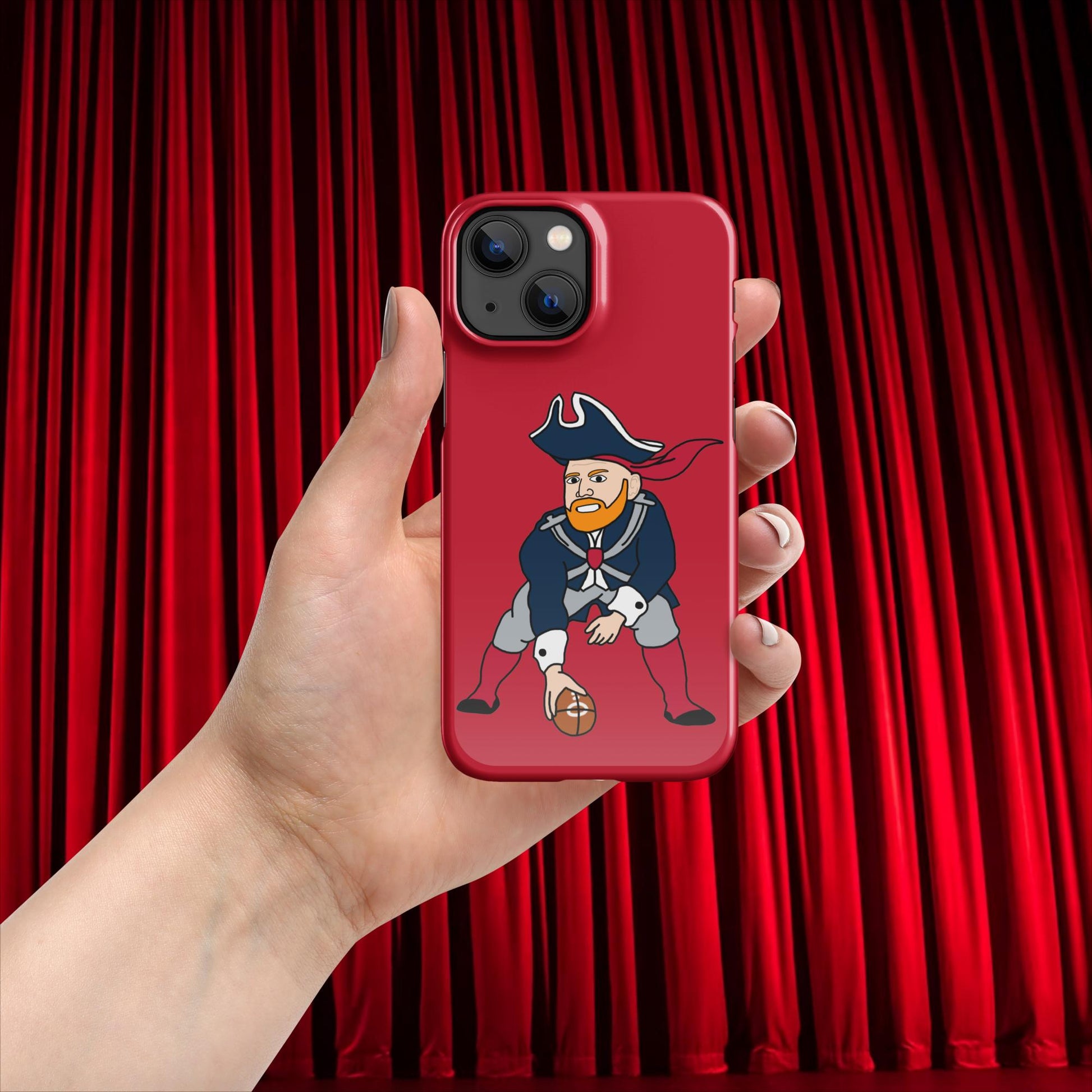 Bill Burrdy New England Patriots NFL Tom Brady Bill Burr Snap case for iPhone Glossy iPhone 13 Mini American Football Bill Burr Monday Morning Podcast New England Patriots NFL Podcasts Stand-up Comedy Next Cult Brand