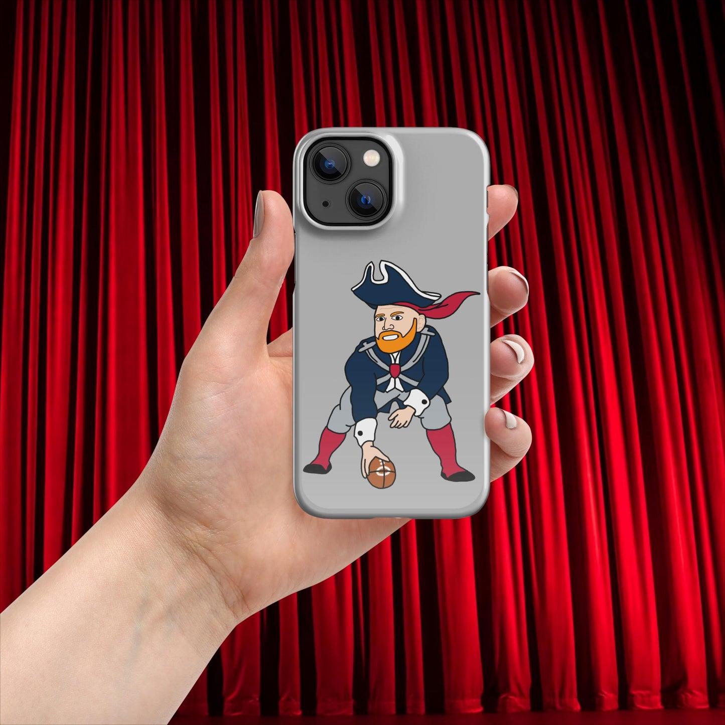 Bill Burrdy New England Patriots NFL Tom Brady Bill Burr Snap case for iPhone Glossy iPhone 13 Mini American Football Bill Burr Monday Morning Podcast New England Patriots NFL Podcasts Stand-up Comedy Next Cult Brand