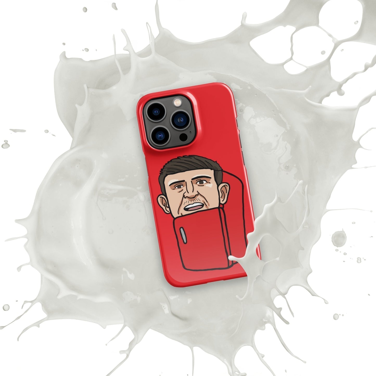 Harry ''The Fridge'' Maguire Snap Case for iPhone® Red Glossy iPhone 13 Pro Mobile Phone Cases Football Harry Maguire Manchester United The Fridge Next Cult Brand