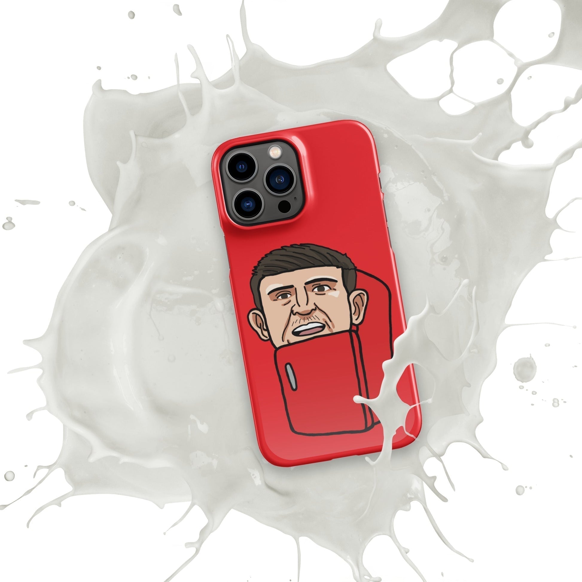 Harry ''The Fridge'' Maguire Snap Case for iPhone® Red Glossy iPhone 13 Pro Max Mobile Phone Cases Football Harry Maguire Manchester United The Fridge Next Cult Brand