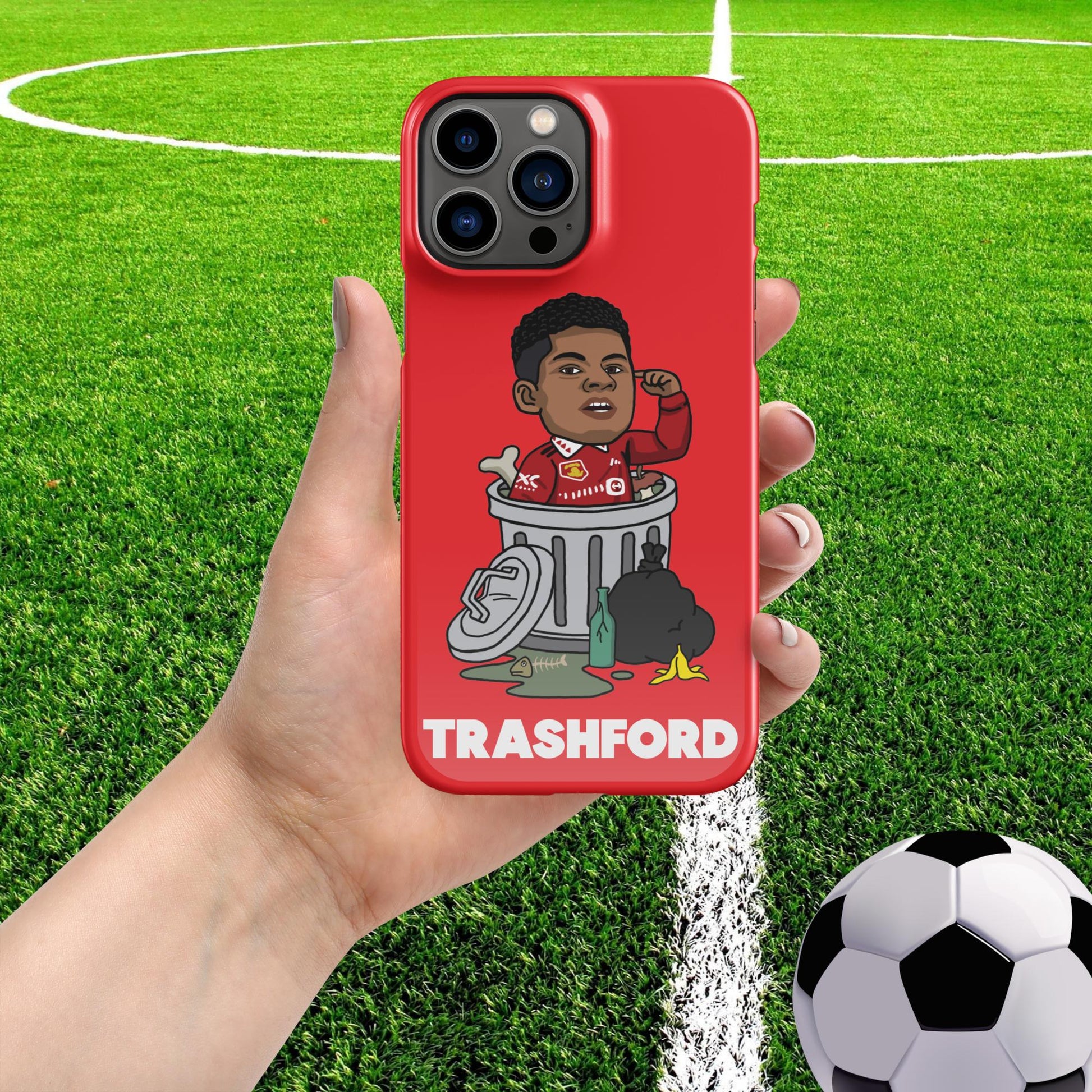 Trashford Marcus Rashford Manchester United Gift Man United Gift Marcus Rashford Snap case for iPhone Glossy iPhone 13 Pro Max Mobile Phone Cases Football Manchester United Marcus Rashford Next Cult Brand