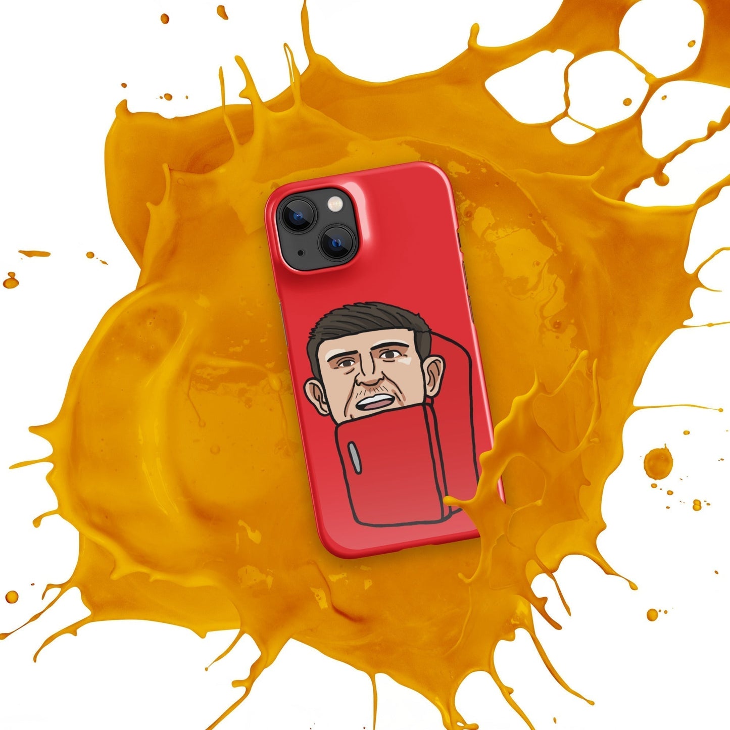 Harry ''The Fridge'' Maguire Snap Case for iPhone® Red Mobile Phone Cases Football Harry Maguire Manchester United The Fridge Next Cult Brand