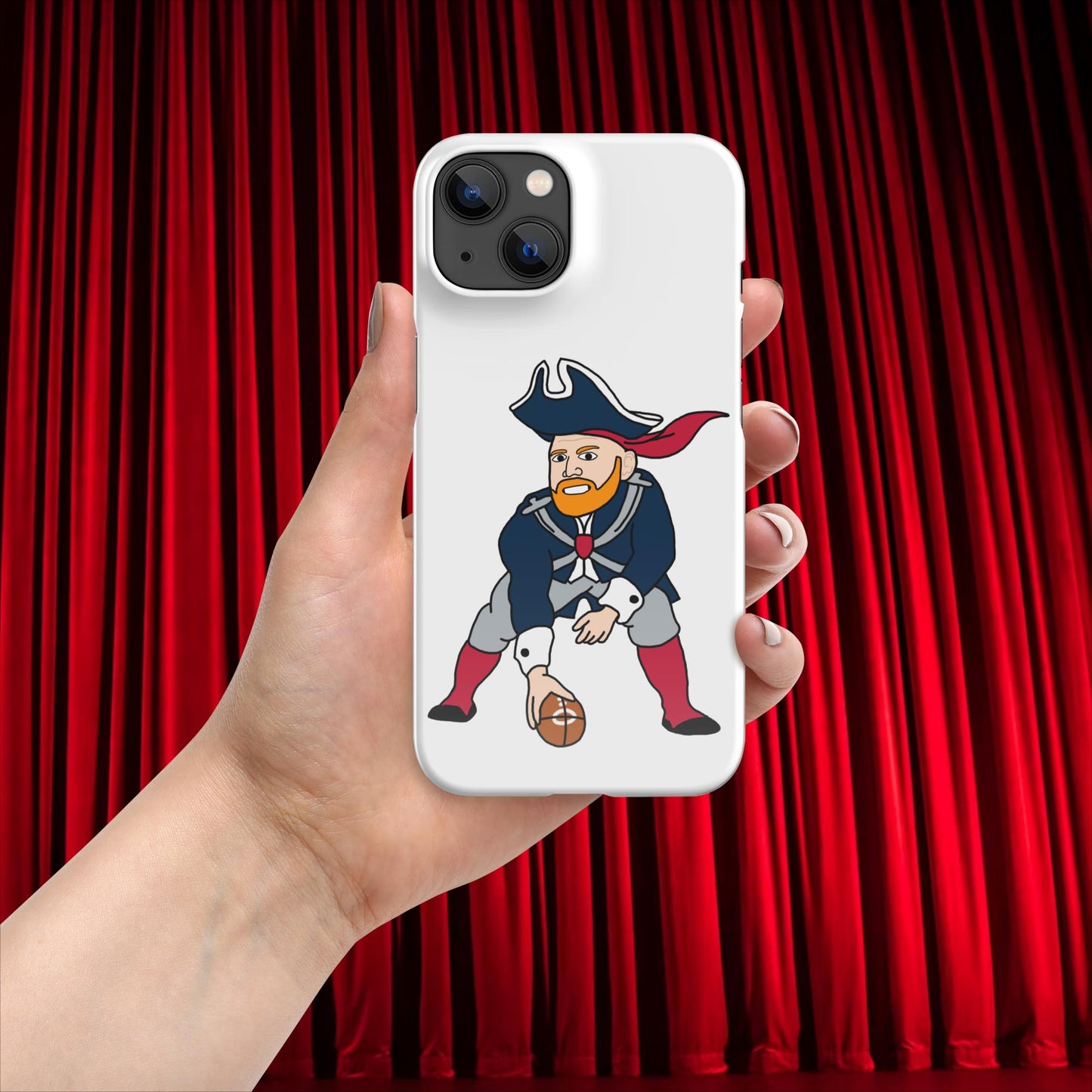 Bill Burrdy New England Patriots NFL Tom Brady Bill Burr Snap case for iPhone Glossy iPhone 14 American Football Bill Burr Monday Morning Podcast New England Patriots NFL Podcasts Stand-up Comedy Next Cult Brand