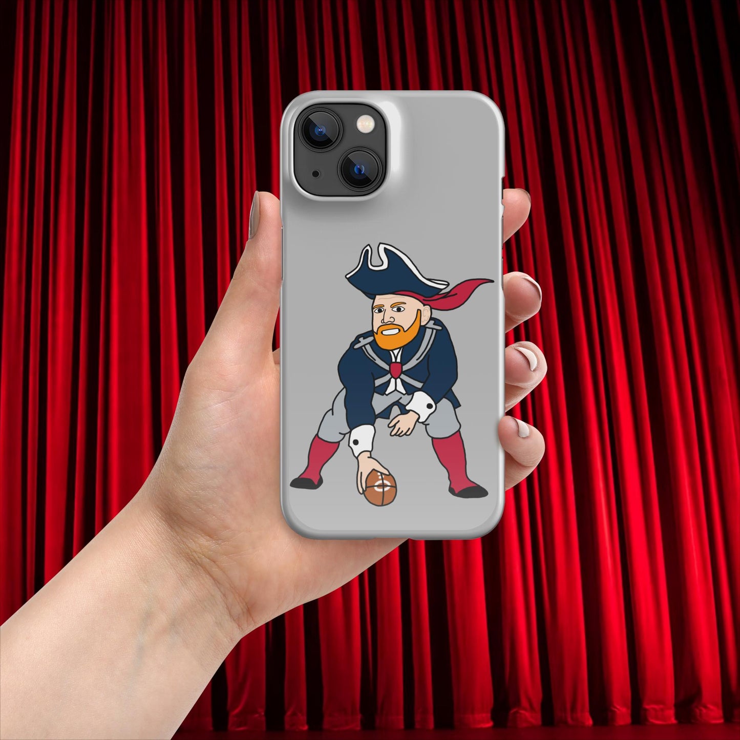 Bill Burrdy New England Patriots NFL Tom Brady Bill Burr Snap case for iPhone Glossy iPhone 14 American Football Bill Burr Monday Morning Podcast New England Patriots NFL Podcasts Stand-up Comedy Next Cult Brand