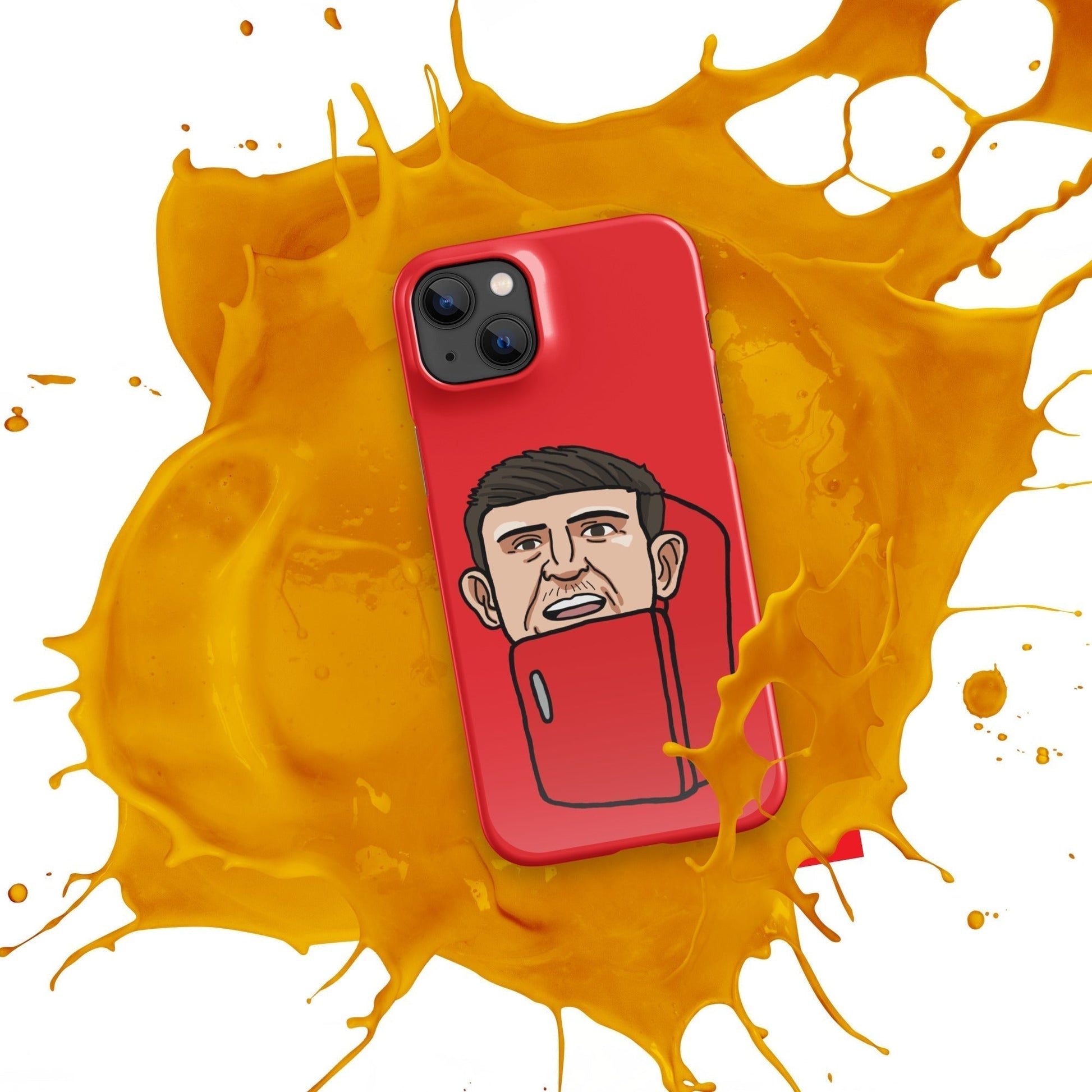 Harry ''The Fridge'' Maguire Snap Case for iPhone® Red Next Cult Brand Football, Harry Maguire, Manchester United, The Fridge