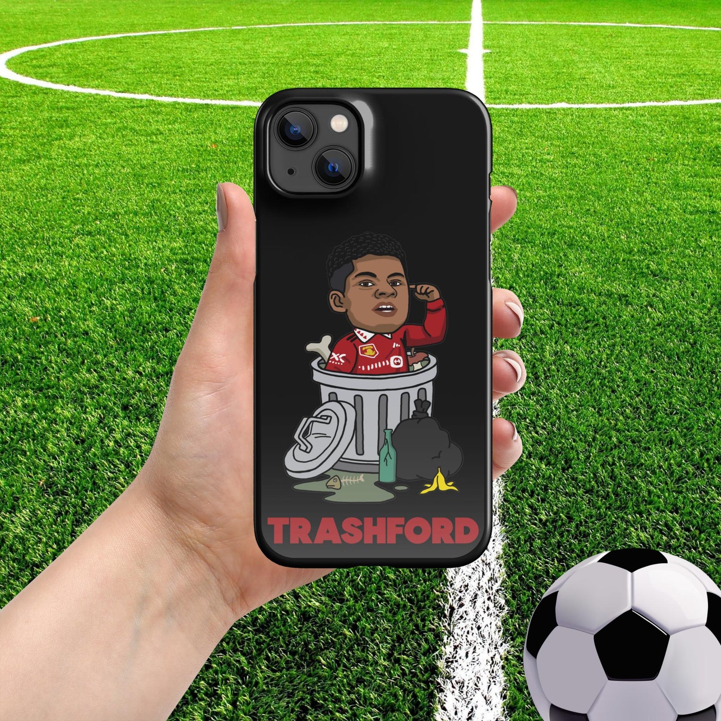 Trashford Marcus Rashford Manchester United Gift Man United Gift Marcus Rashford Snap case for iPhone Glossy iPhone 14 Plus Mobile Phone Cases Football Manchester United Marcus Rashford Next Cult Brand