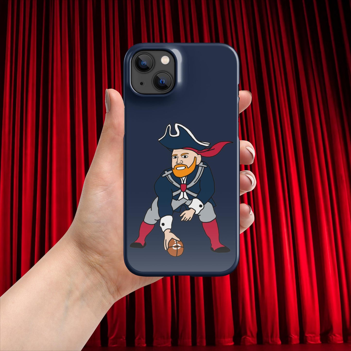 Bill Burrdy New England Patriots NFL Tom Brady Bill Burr Snap case for iPhone Glossy iPhone 14 Plus American Football Bill Burr Monday Morning Podcast New England Patriots NFL Podcasts Stand-up Comedy Next Cult Brand