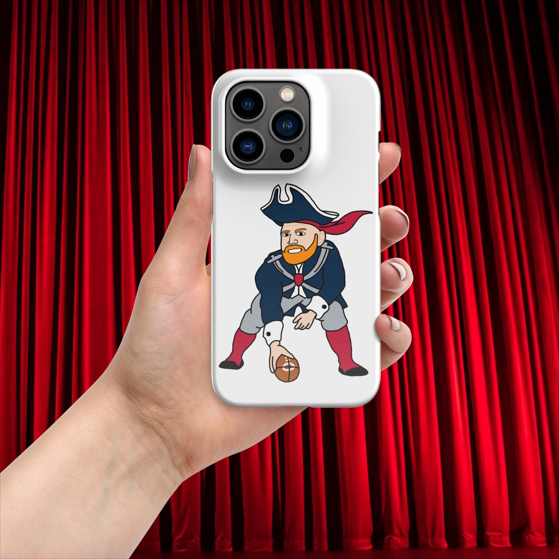 Bill Burrdy New England Patriots NFL Tom Brady Bill Burr Snap case for iPhone Glossy iPhone 14 Pro American Football Bill Burr Monday Morning Podcast New England Patriots NFL Podcasts Stand-up Comedy Next Cult Brand