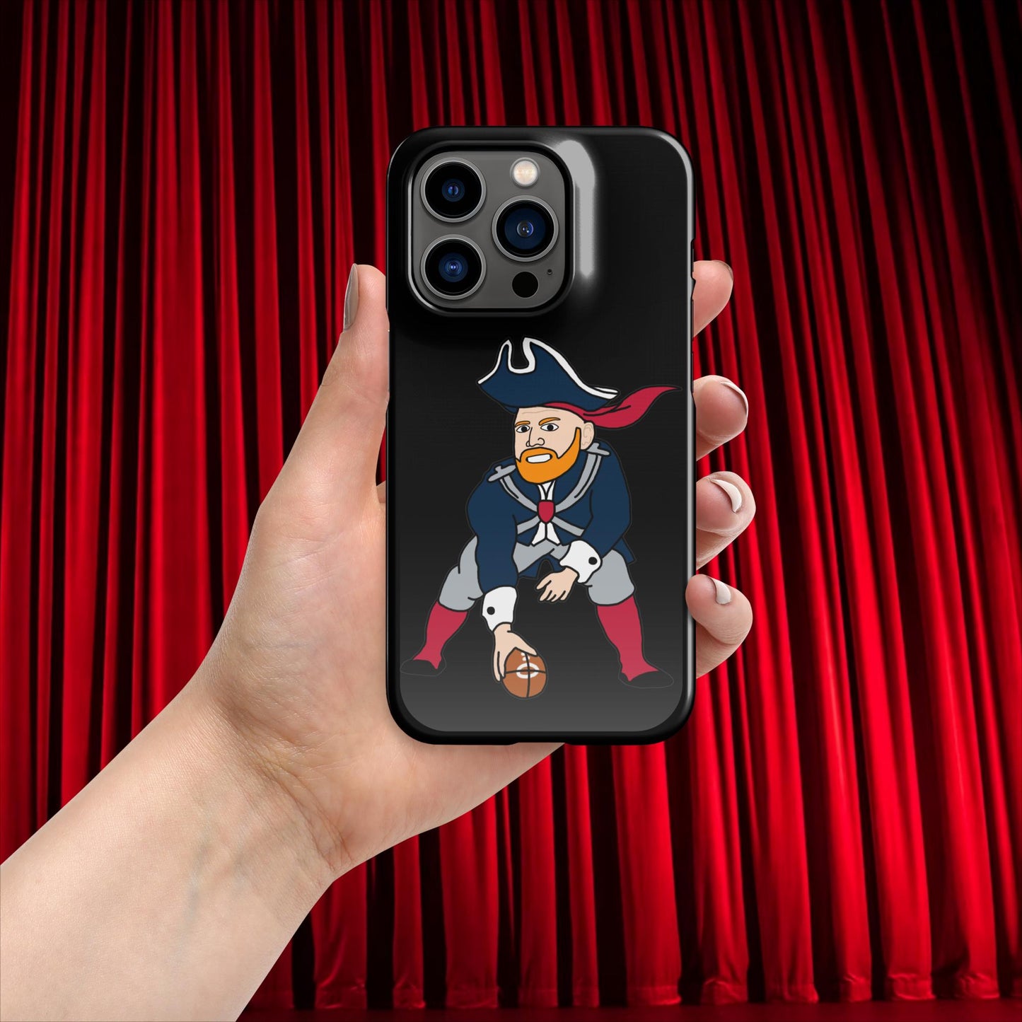 Bill Burrdy New England Patriots NFL Tom Brady Bill Burr Snap case for iPhone Glossy iPhone 14 Pro American Football Bill Burr Monday Morning Podcast New England Patriots NFL Podcasts Stand-up Comedy Next Cult Brand