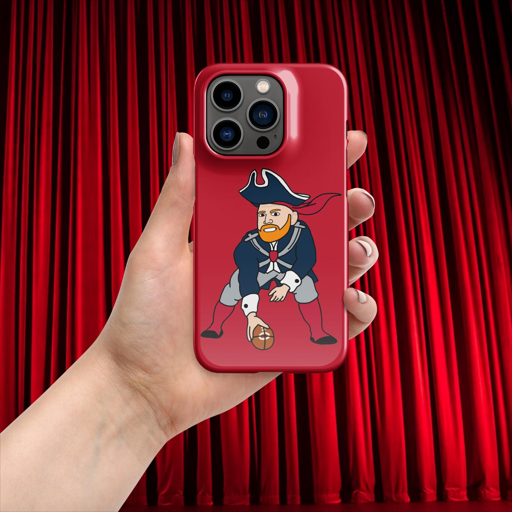 Bill Burrdy New England Patriots NFL Tom Brady Bill Burr Snap case for iPhone Glossy iPhone 14 Pro American Football Bill Burr Monday Morning Podcast New England Patriots NFL Podcasts Stand-up Comedy Next Cult Brand