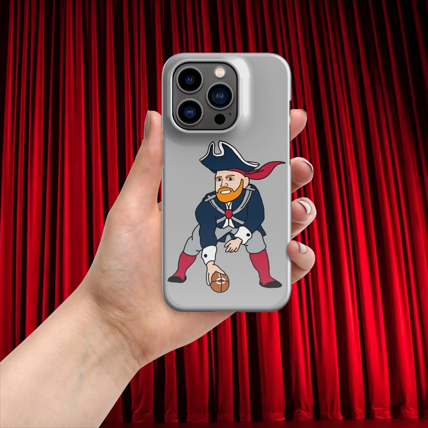 Bill Burrdy New England Patriots NFL Tom Brady Bill Burr Snap case for iPhone Glossy iPhone 14 Pro American Football Bill Burr Monday Morning Podcast New England Patriots NFL Podcasts Stand-up Comedy Next Cult Brand