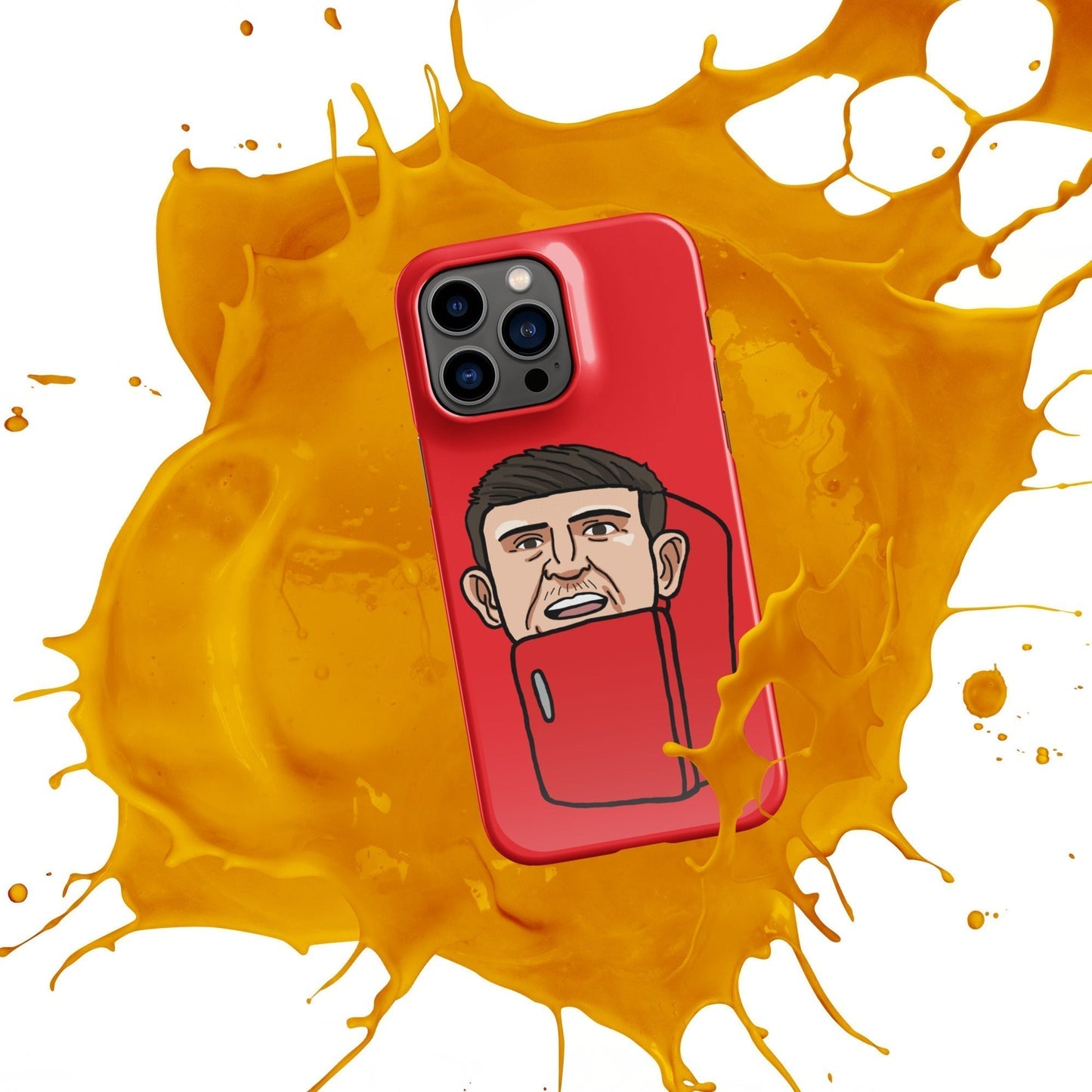 Harry ''The Fridge'' Maguire Snap Case for iPhone® Red Next Cult Brand Football, Harry Maguire, Manchester United, The Fridge