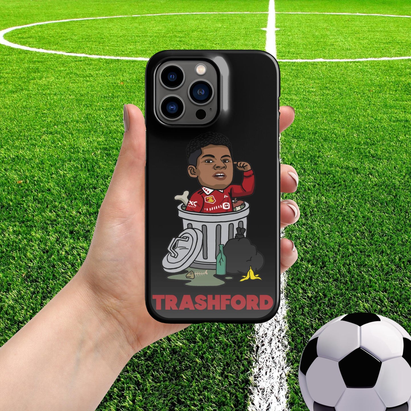 Trashford Marcus Rashford Manchester United Gift Man United Gift Marcus Rashford Snap case for iPhone Glossy iPhone 14 Pro Max Mobile Phone Cases Football Manchester United Marcus Rashford Next Cult Brand