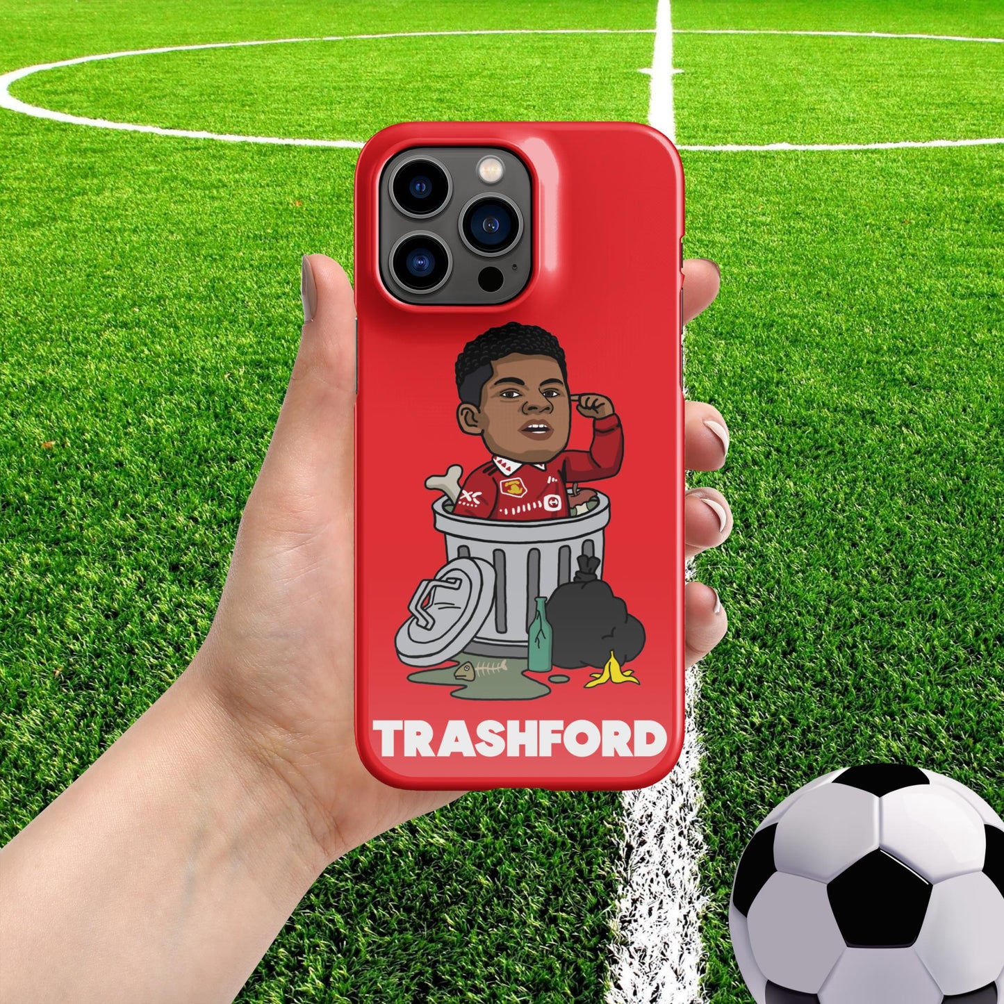 Trashford Marcus Rashford Manchester United Gift Man United Gift Marcus Rashford Snap case for iPhone Glossy iPhone 14 Pro Max Mobile Phone Cases Football Manchester United Marcus Rashford Next Cult Brand