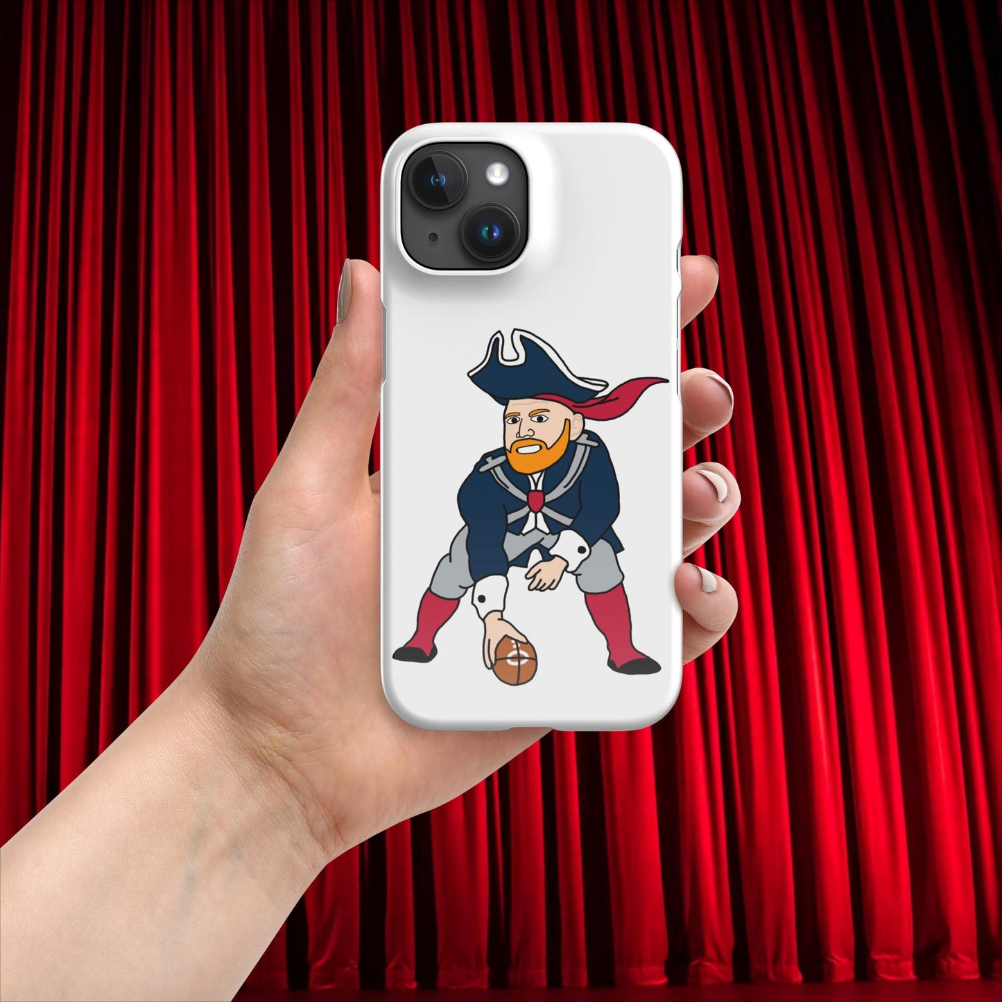 Bill Burrdy New England Patriots NFL Tom Brady Bill Burr Snap case for iPhone Glossy iPhone 15 American Football Bill Burr Monday Morning Podcast New England Patriots NFL Podcasts Stand-up Comedy Next Cult Brand