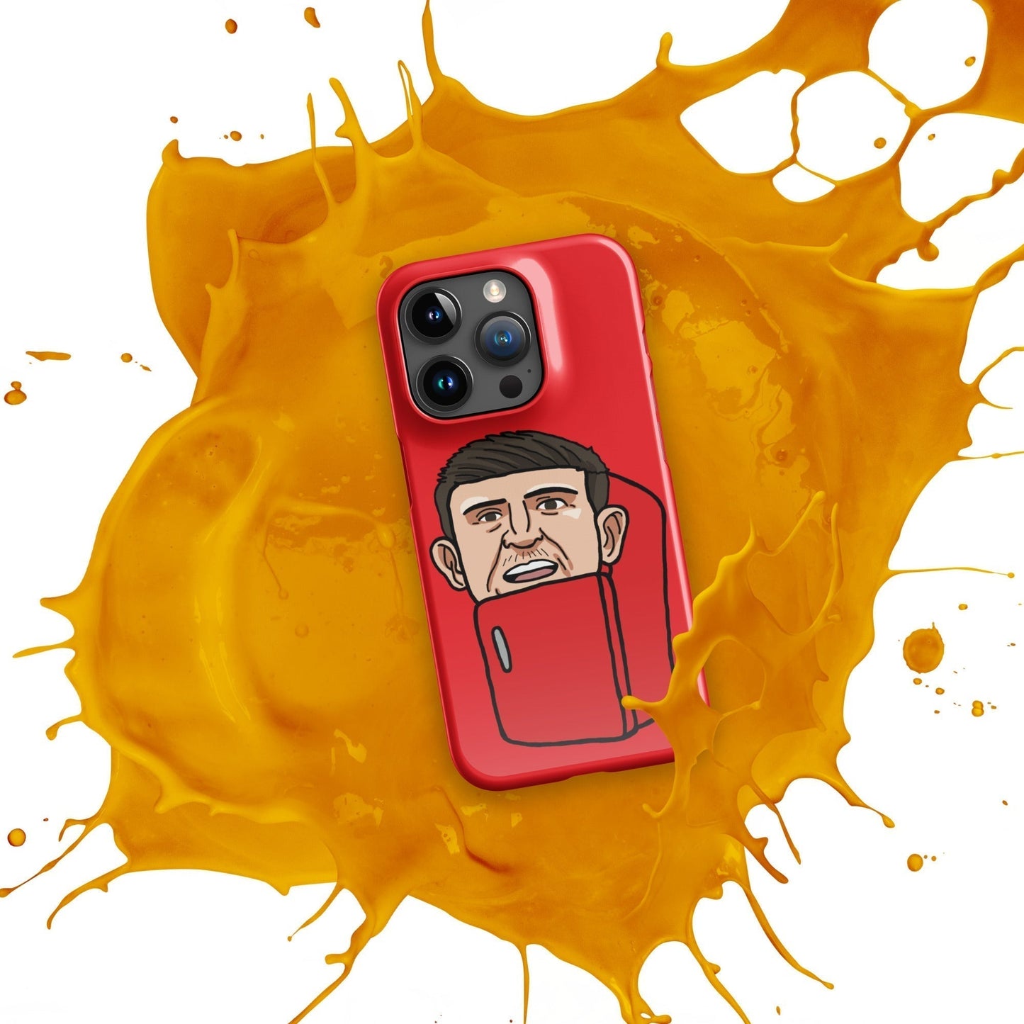 Harry ''The Fridge'' Maguire Snap Case for iPhone® Red Next Cult Brand Football, Harry Maguire, Manchester United, The Fridge