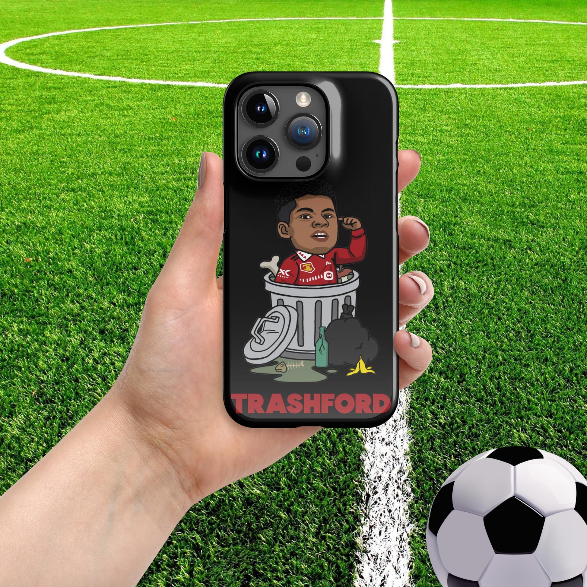 Trashford Marcus Rashford Manchester United Gift Man United Gift Marcus Rashford Snap case for iPhone Glossy iPhone 15 Pro Mobile Phone Cases Football Manchester United Marcus Rashford Next Cult Brand