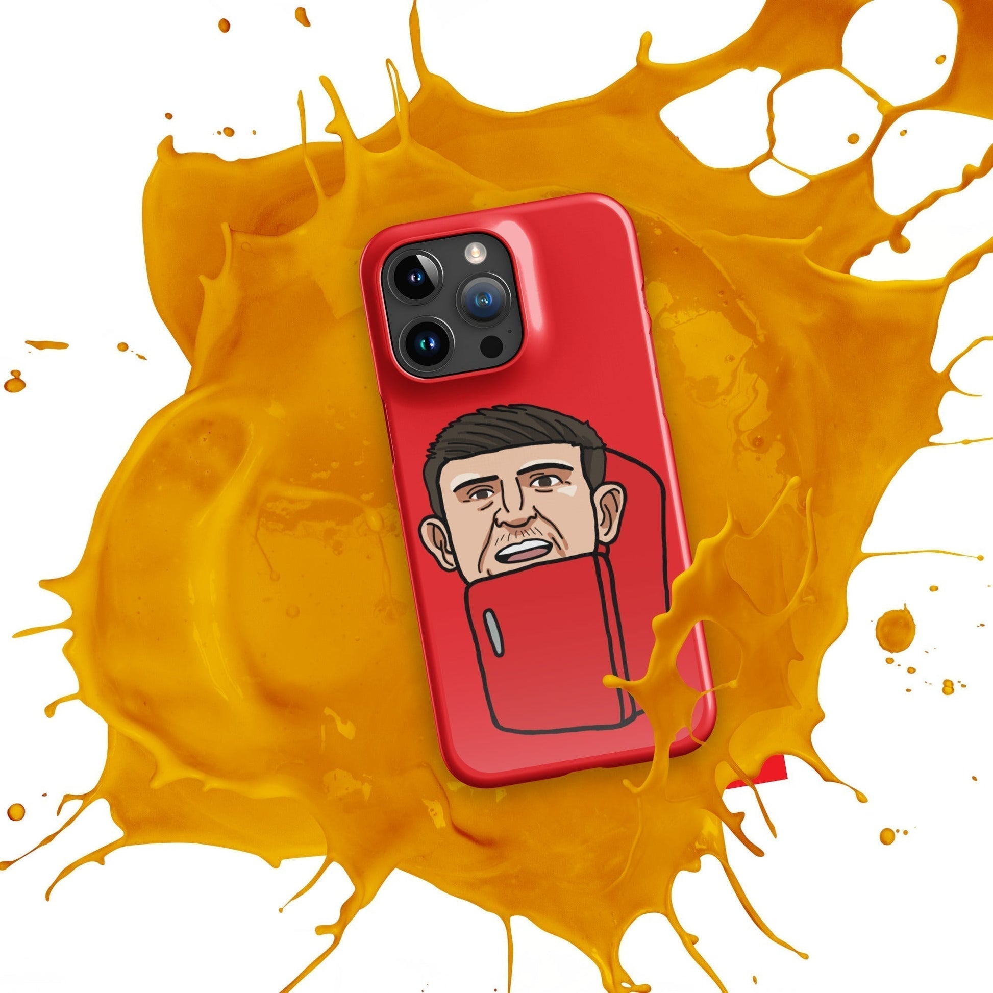 Harry ''The Fridge'' Maguire Snap Case for iPhone® Red Next Cult Brand Football, Harry Maguire, Manchester United, The Fridge