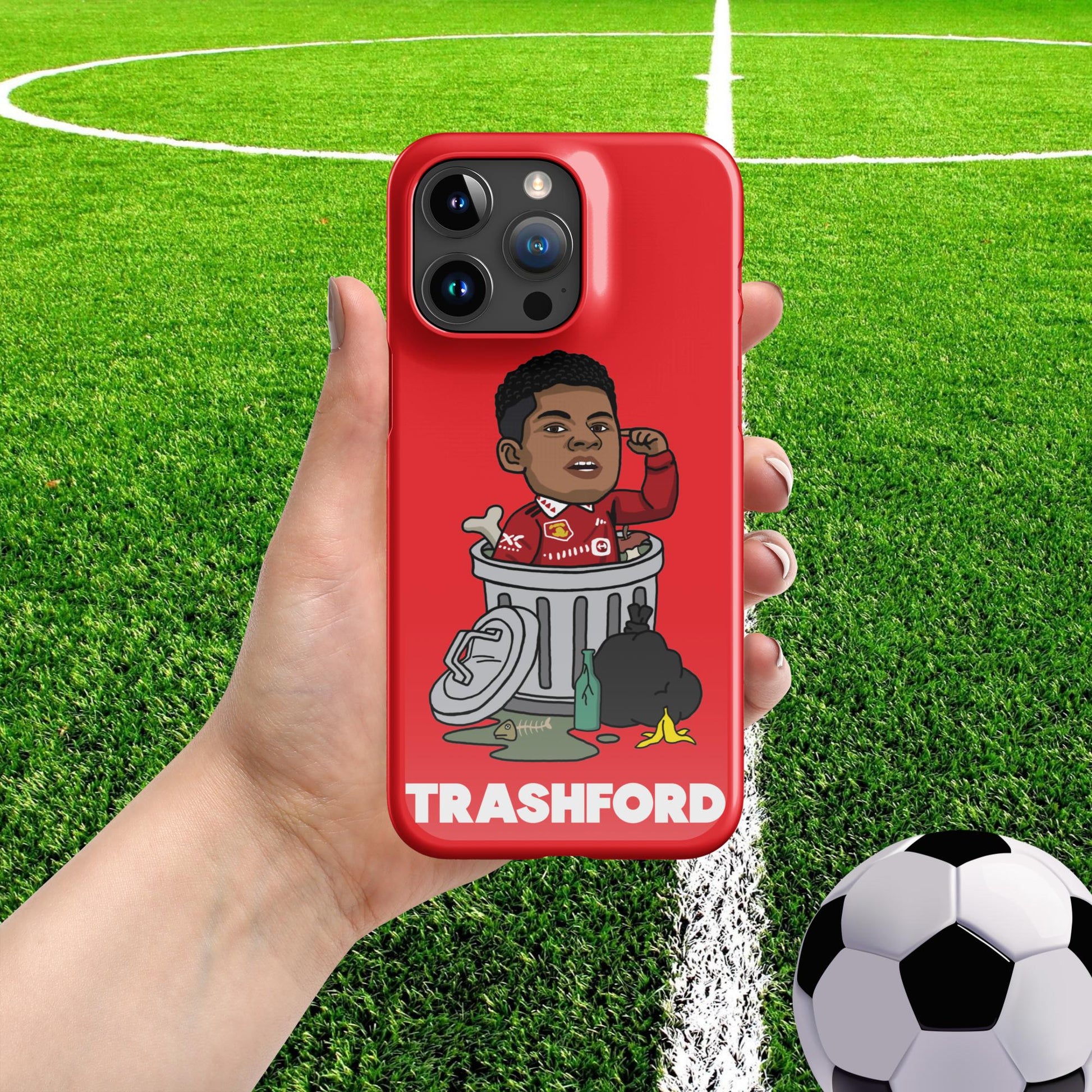 Trashford Marcus Rashford Manchester United Gift Man United Gift Marcus Rashford Snap case for iPhone Glossy iPhone 15 Pro Max Mobile Phone Cases Football Manchester United Marcus Rashford Next Cult Brand