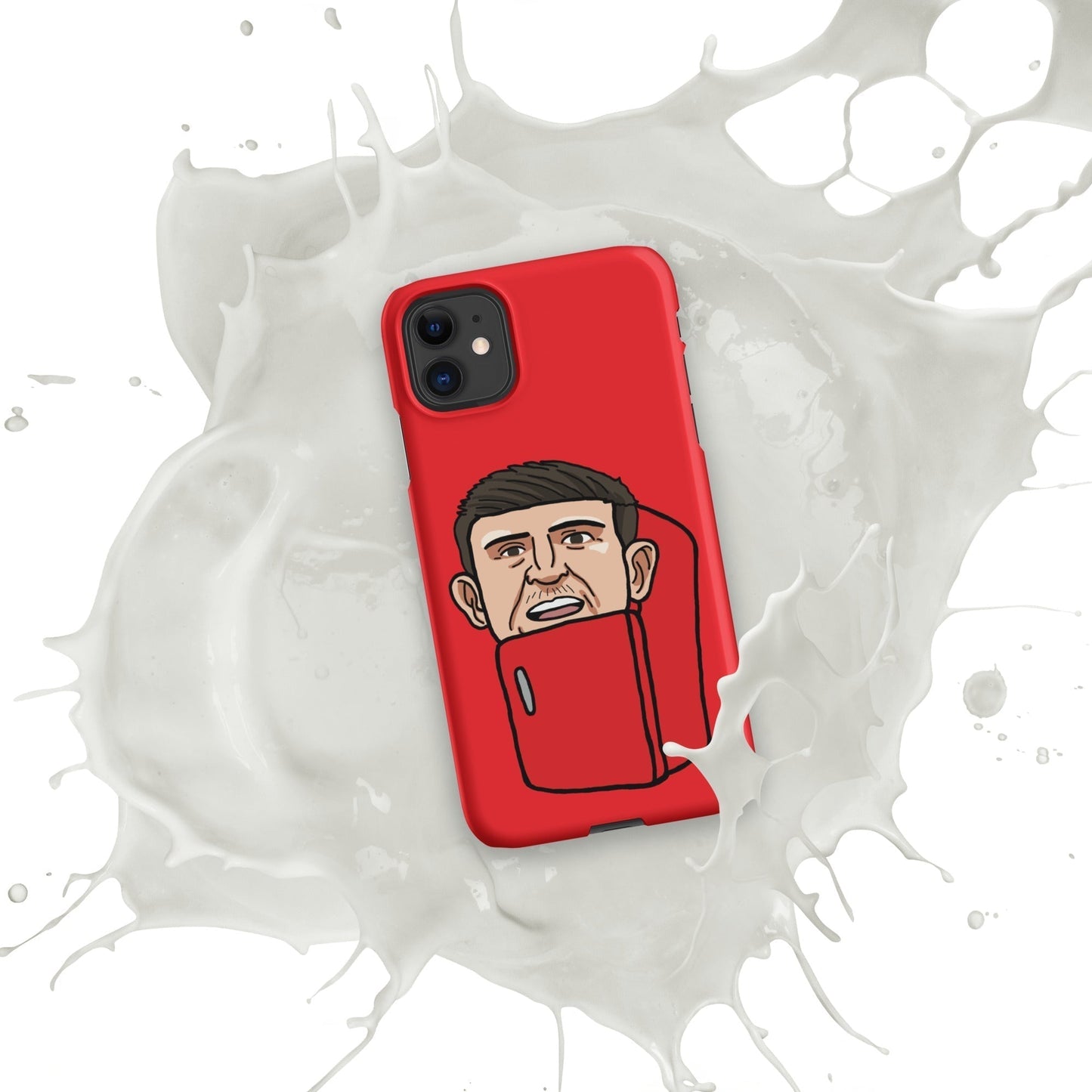 Harry ''The Fridge'' Maguire Snap Case for iPhone® Red Matte iPhone 11 Mobile Phone Cases Football Harry Maguire Manchester United The Fridge Next Cult Brand