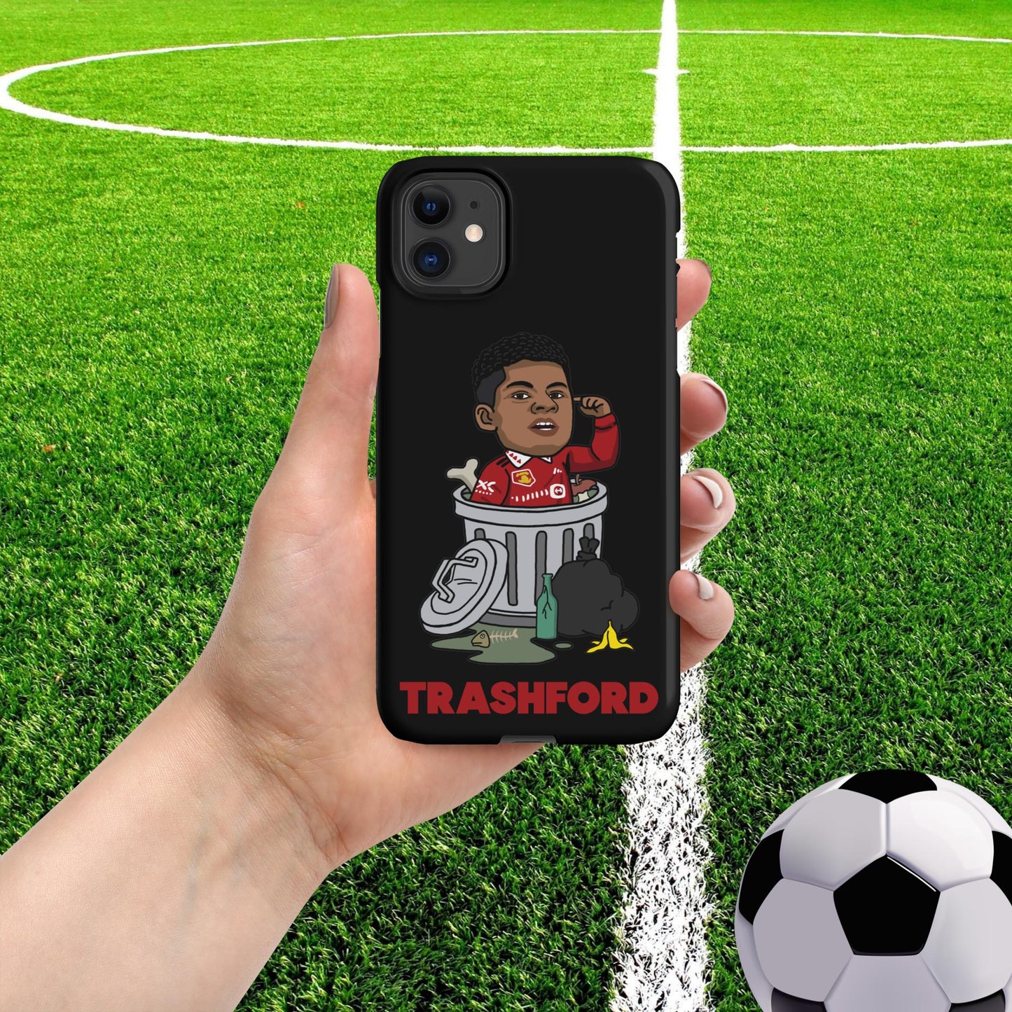 Trashford Marcus Rashford Manchester United Gift Man United Gift Marcus Rashford Snap case for iPhone Matte iPhone 11 Mobile Phone Cases Football Manchester United Marcus Rashford Next Cult Brand