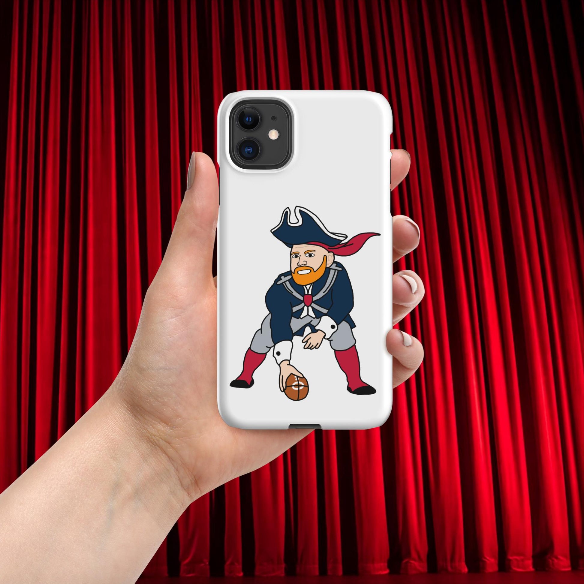 Bill Burrdy New England Patriots NFL Tom Brady Bill Burr Snap case for iPhone Matte iPhone 11 American Football Bill Burr Monday Morning Podcast New England Patriots NFL Podcasts Stand-up Comedy Next Cult Brand