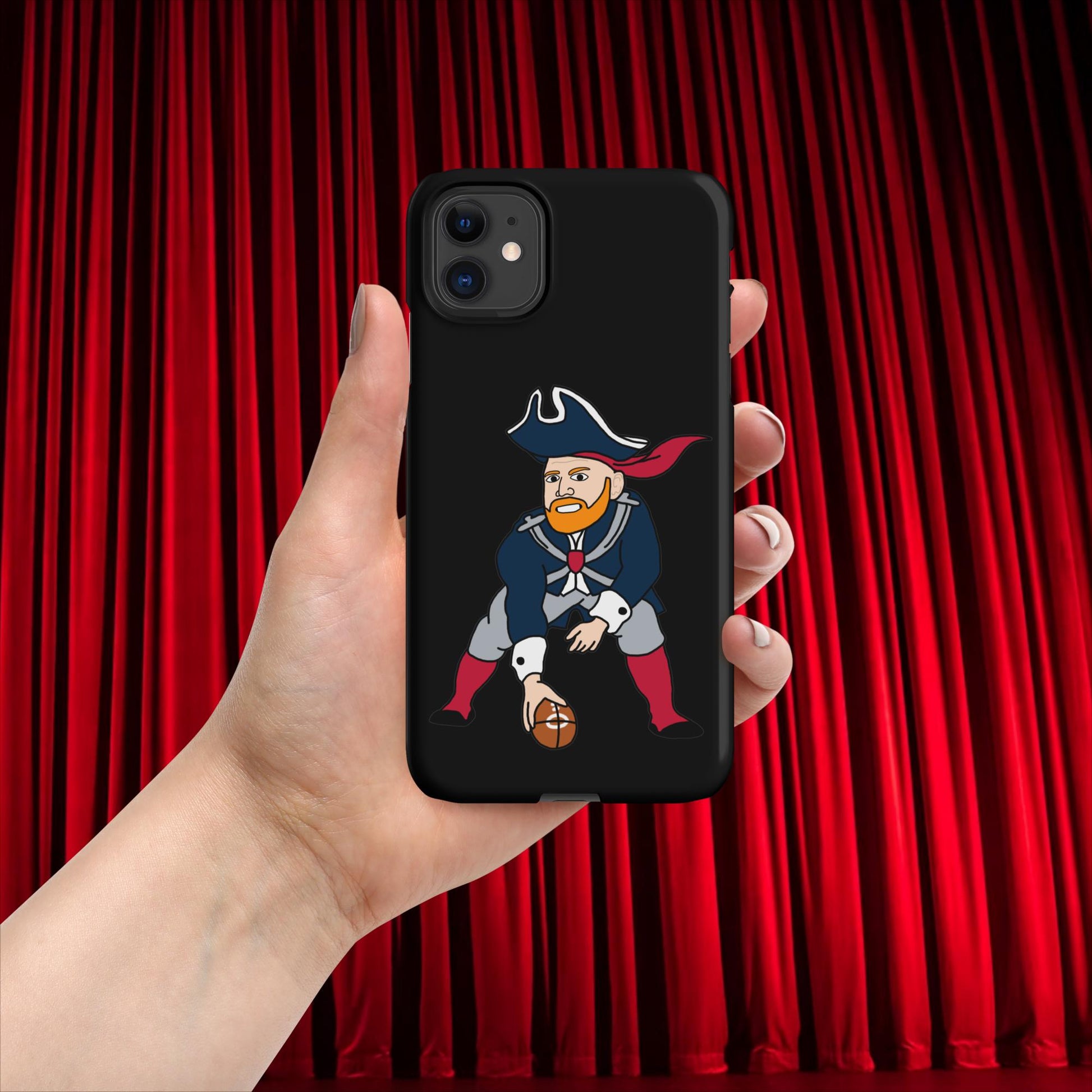 Bill Burrdy New England Patriots NFL Tom Brady Bill Burr Snap case for iPhone Next Cult Brand American Football, Bill Burr, Monday Morning Podcast, New England Patriots, NFL, Podcasts, Stand-up Comedy