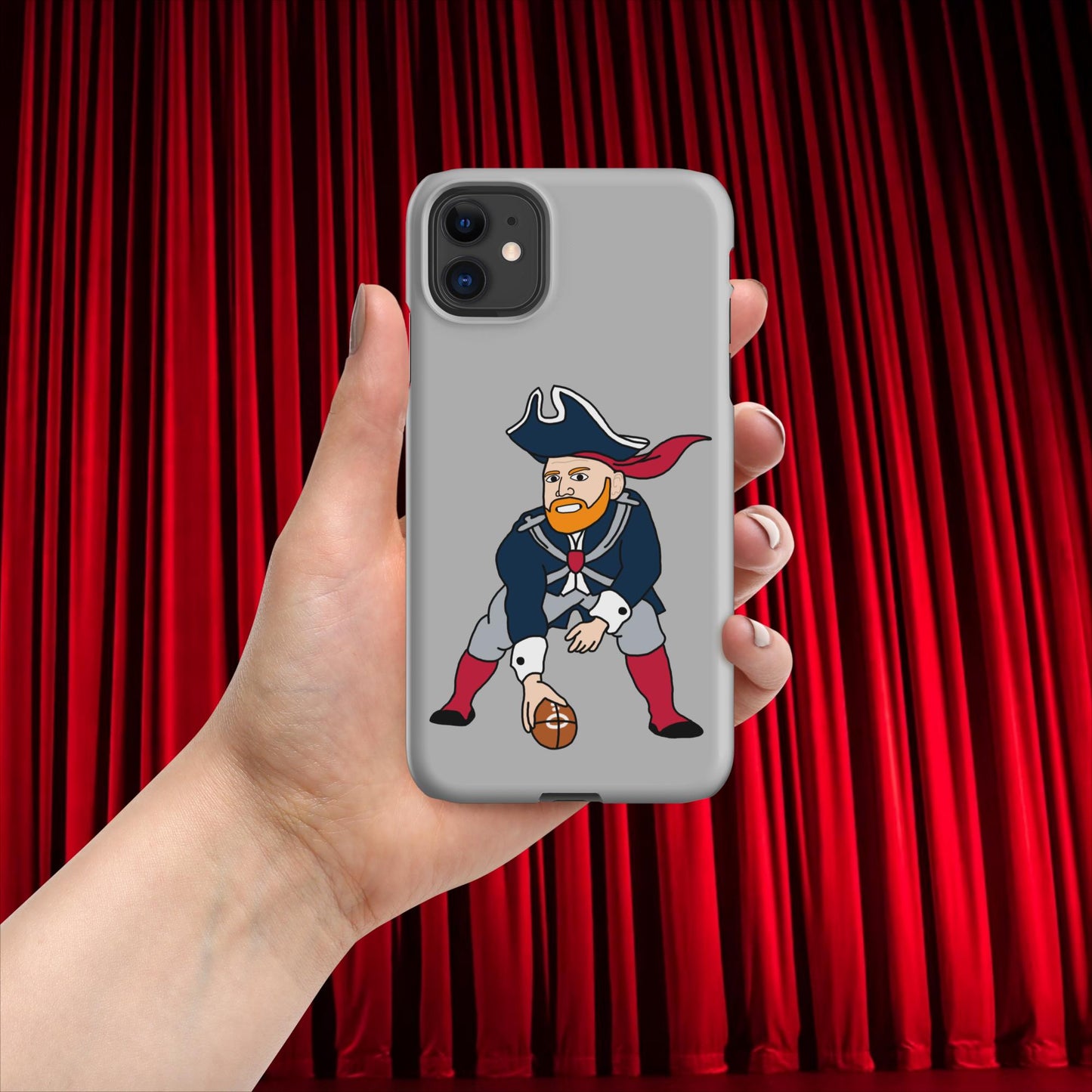 Bill Burrdy New England Patriots NFL Tom Brady Bill Burr Snap case for iPhone Next Cult Brand American Football, Bill Burr, Monday Morning Podcast, New England Patriots, NFL, Podcasts, Stand-up Comedy