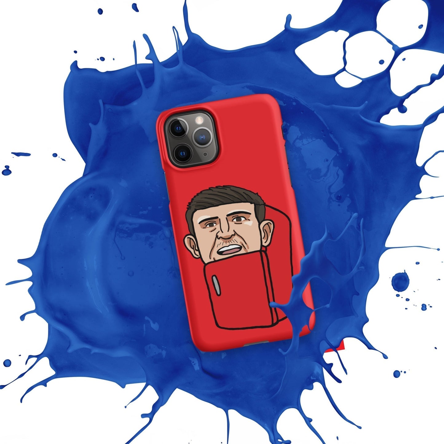 Harry ''The Fridge'' Maguire Snap Case for iPhone® Red Mobile Phone Cases Football Harry Maguire Manchester United The Fridge Next Cult Brand