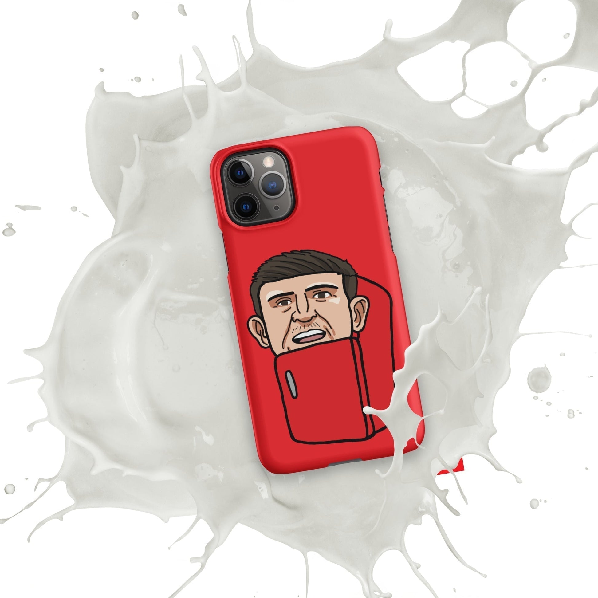 Harry ''The Fridge'' Maguire Snap Case for iPhone® Red Next Cult Brand Football, Harry Maguire, Manchester United, The Fridge