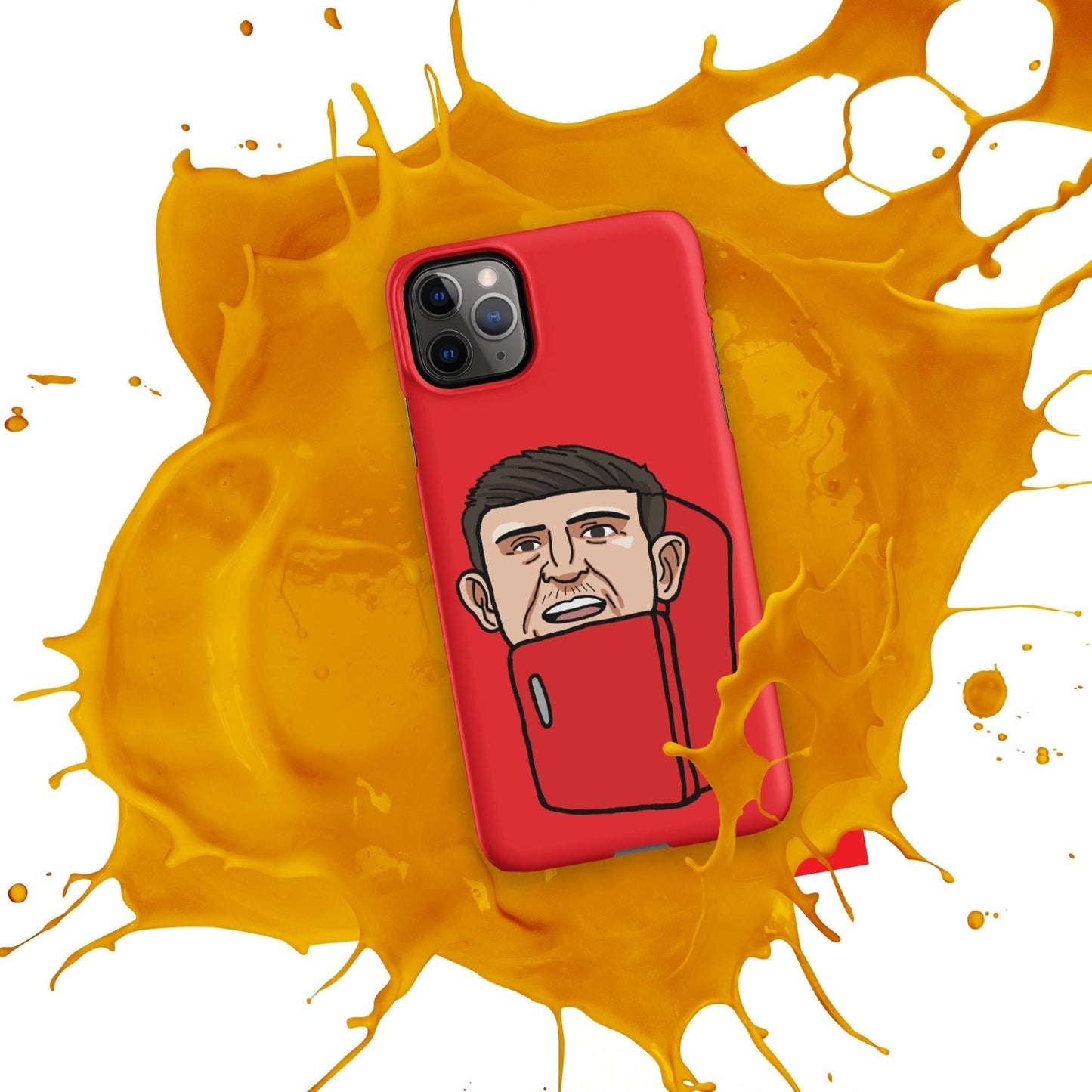 Harry ''The Fridge'' Maguire Snap Case for iPhone® Red Next Cult Brand Football, Harry Maguire, Manchester United, The Fridge