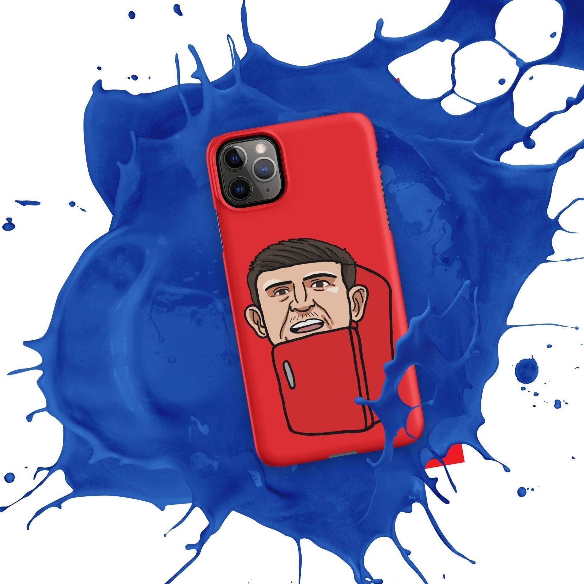 Harry ''The Fridge'' Maguire Snap Case for iPhone® Red Next Cult Brand Football, Harry Maguire, Manchester United, The Fridge