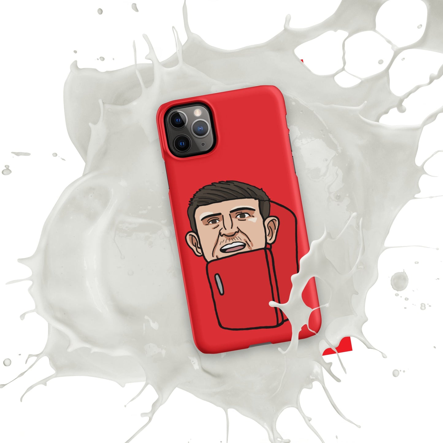 Harry ''The Fridge'' Maguire Snap Case for iPhone® Red Matte iPhone 11 Pro Max Mobile Phone Cases Football Harry Maguire Manchester United The Fridge Next Cult Brand