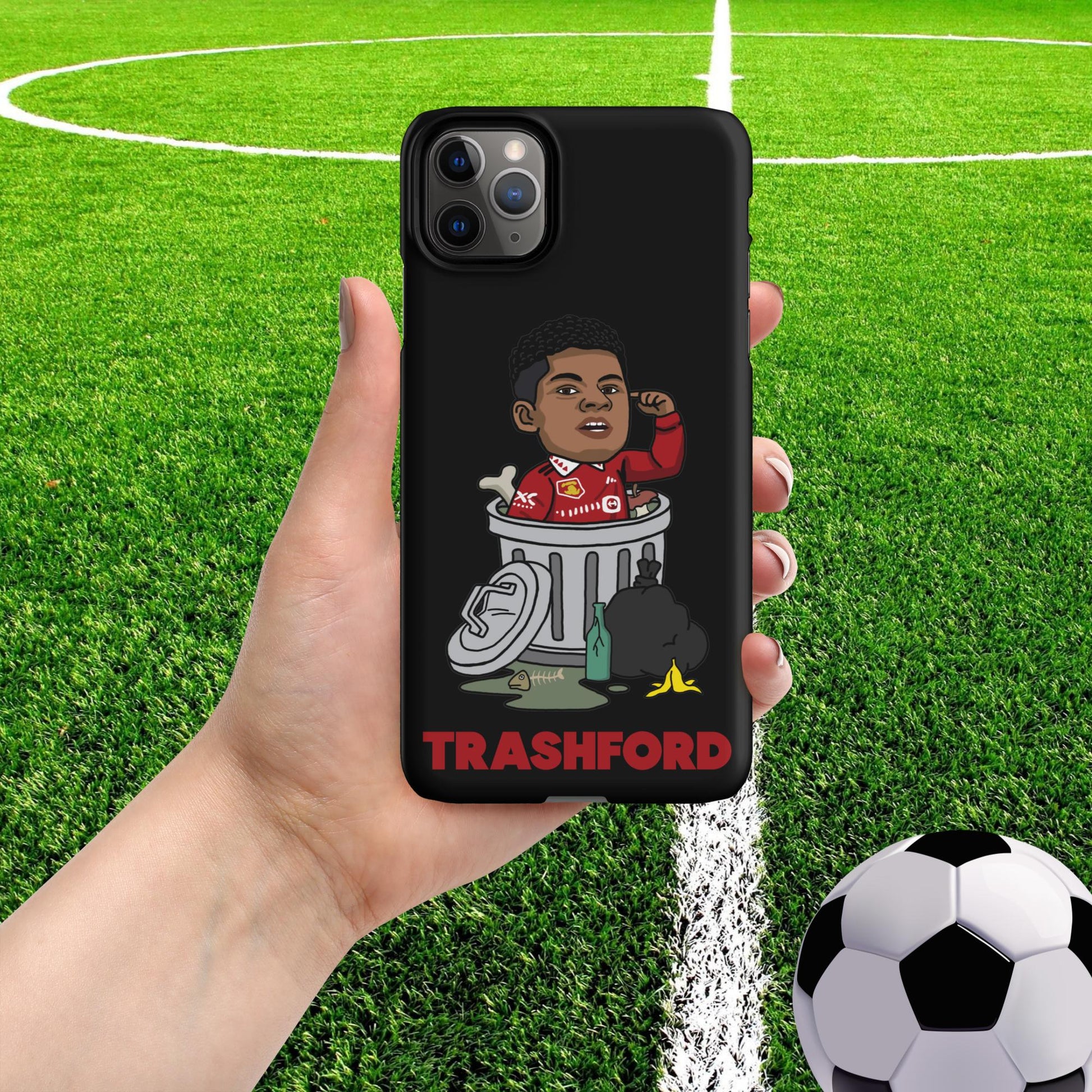 Trashford Marcus Rashford Manchester United Gift Man United Gift Marcus Rashford Snap case for iPhone Matte iPhone 11 Pro Max Mobile Phone Cases Football Manchester United Marcus Rashford Next Cult Brand