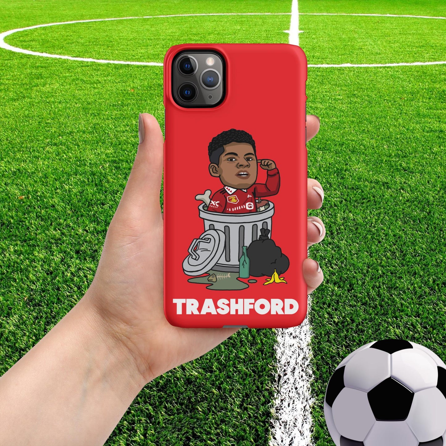 Trashford Marcus Rashford Manchester United Gift Man United Gift Marcus Rashford Snap case for iPhone Matte iPhone 11 Pro Max Mobile Phone Cases Football Manchester United Marcus Rashford Next Cult Brand