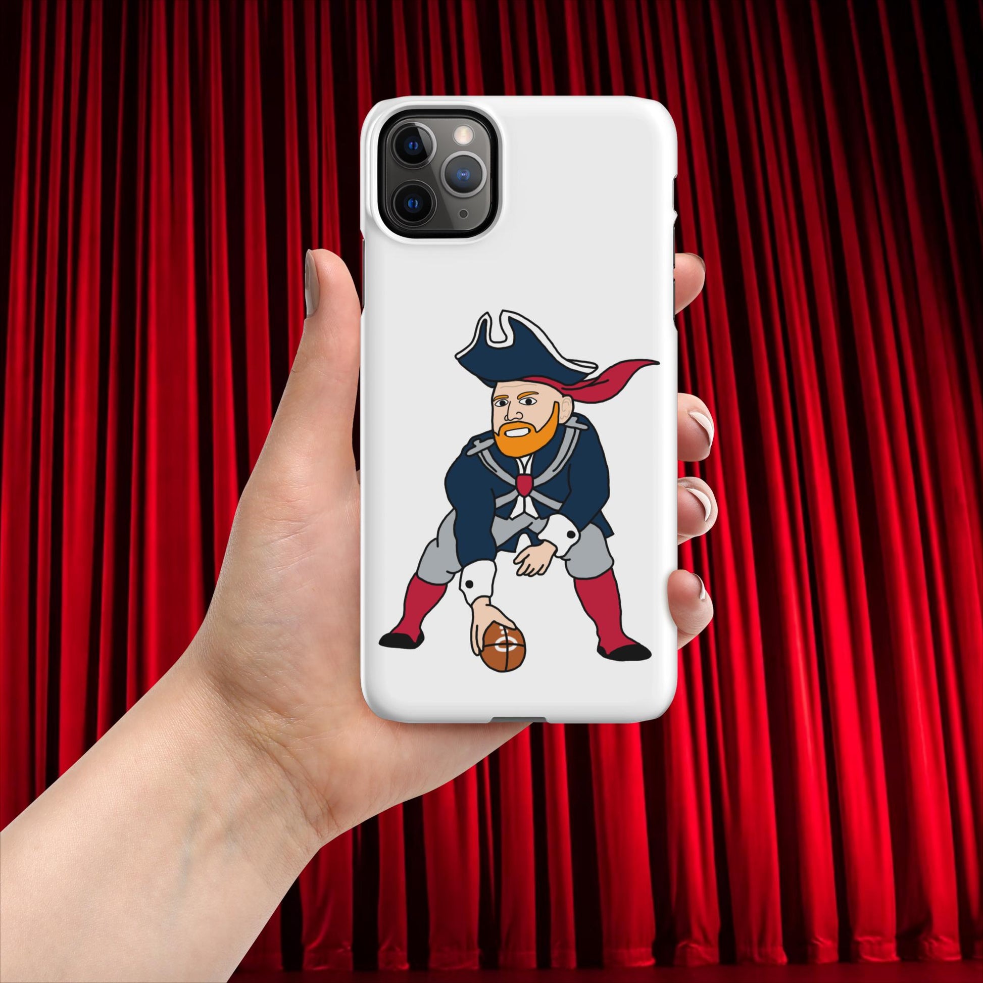 Bill Burrdy New England Patriots NFL Tom Brady Bill Burr Snap case for iPhone Next Cult Brand American Football, Bill Burr, Monday Morning Podcast, New England Patriots, NFL, Podcasts, Stand-up Comedy