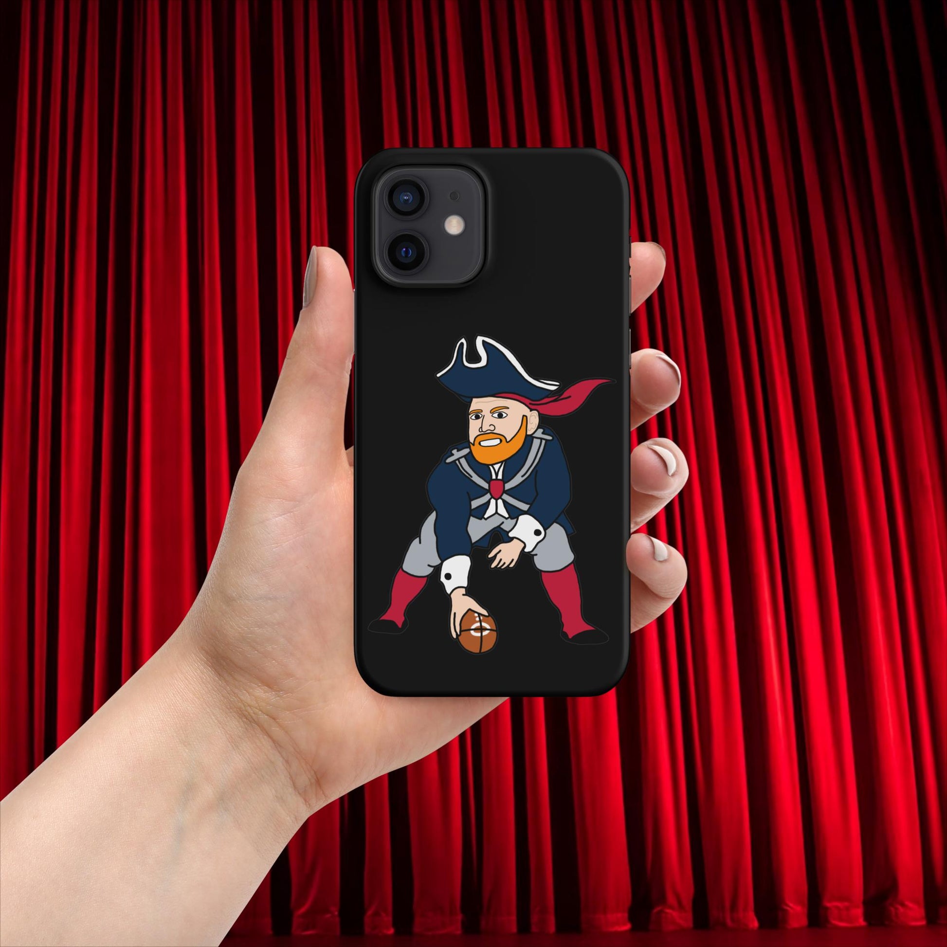 Bill Burrdy New England Patriots NFL Tom Brady Bill Burr Snap case for iPhone Matte iPhone 12 American Football Bill Burr Monday Morning Podcast New England Patriots NFL Podcasts Stand-up Comedy Next Cult Brand