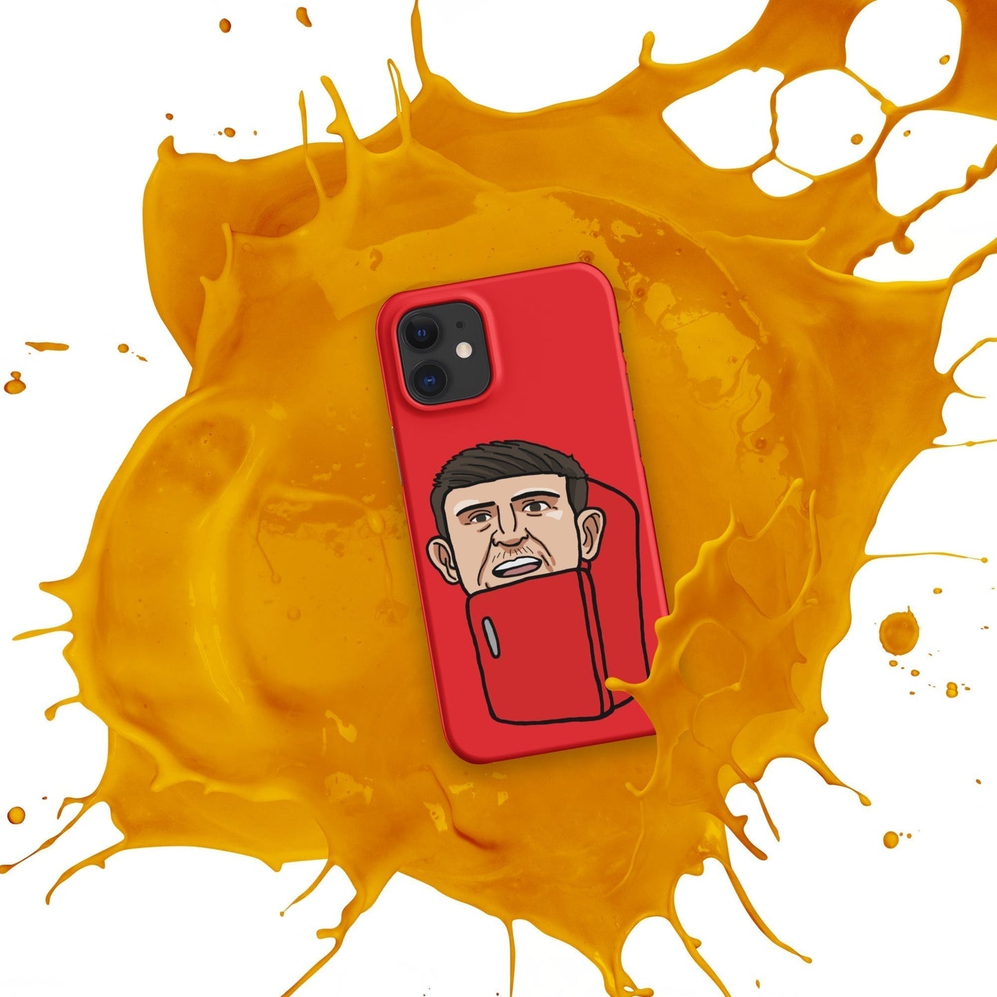 Harry ''The Fridge'' Maguire Snap Case for iPhone® Red Next Cult Brand Football, Harry Maguire, Manchester United, The Fridge