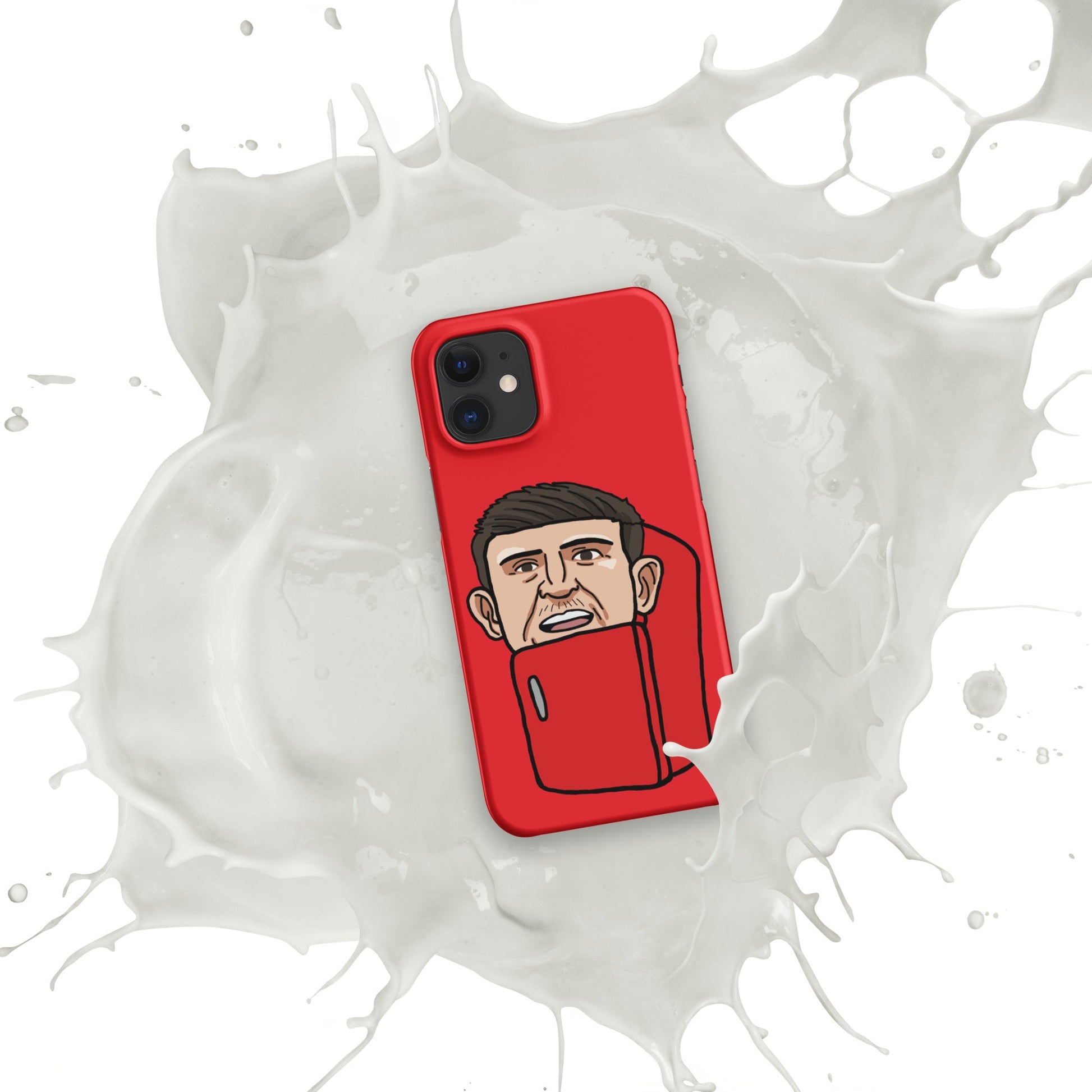 Harry ''The Fridge'' Maguire Snap Case for iPhone® Red Matte iPhone 12 Mini Mobile Phone Cases Football Harry Maguire Manchester United The Fridge Next Cult Brand