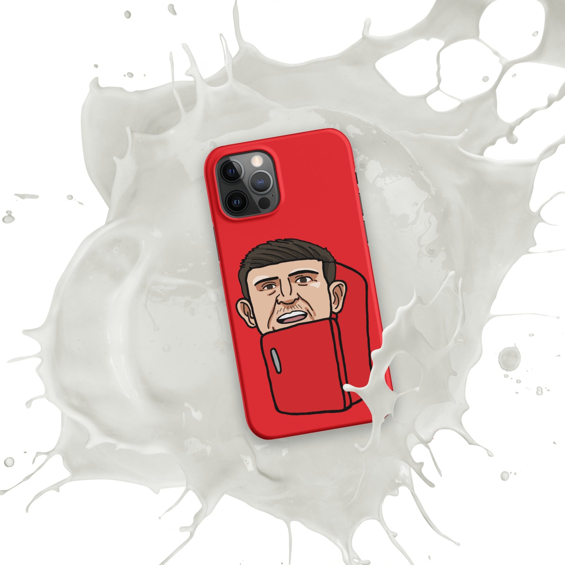 Harry ''The Fridge'' Maguire Snap Case for iPhone® Red Matte iPhone 12 Pro Mobile Phone Cases Football Harry Maguire Manchester United The Fridge Next Cult Brand