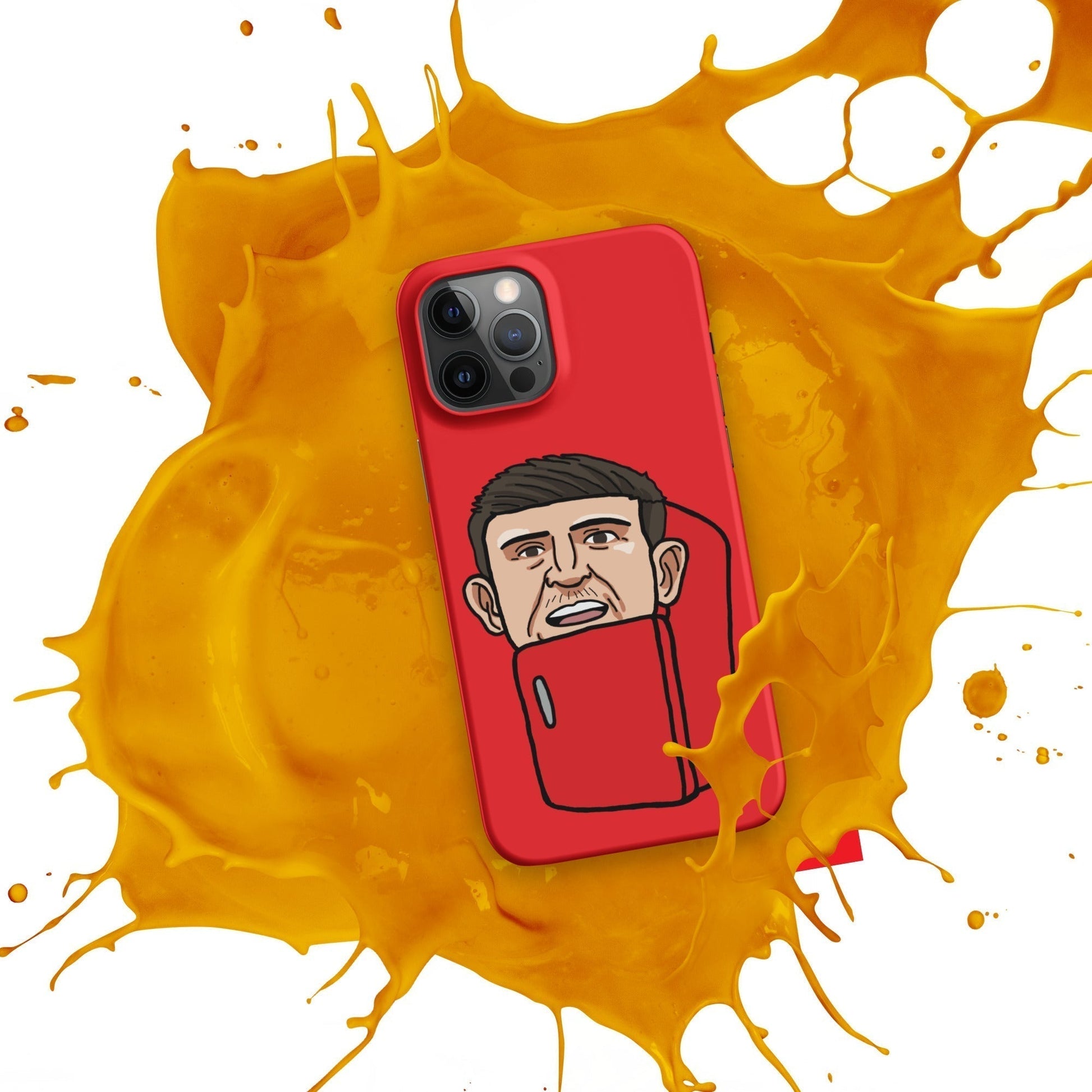 Harry ''The Fridge'' Maguire Snap Case for iPhone® Red Next Cult Brand Football, Harry Maguire, Manchester United, The Fridge