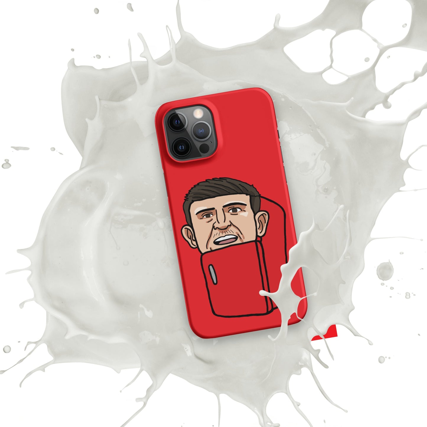 Harry ''The Fridge'' Maguire Snap Case for iPhone® Red Matte iPhone 12 Pro Max Mobile Phone Cases Football Harry Maguire Manchester United The Fridge Next Cult Brand