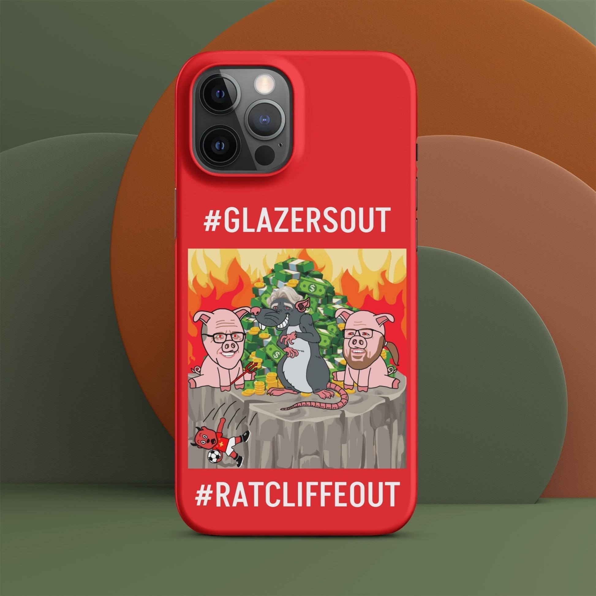 Manchester United Ratcliffe Out, Glazers Out Snap case for iPhone® red Matte iPhone 12 Pro Max Mobile Phone Cases Football GlazersOut Manchester United RatcliffeOut Next Cult Brand