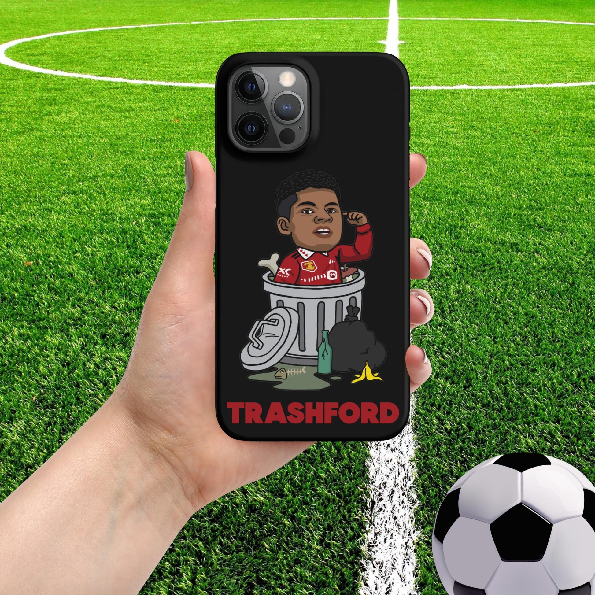 Trashford Marcus Rashford Manchester United Gift Man United Gift Marcus Rashford Snap case for iPhone Matte iPhone 12 Pro Max Mobile Phone Cases Football Manchester United Marcus Rashford Next Cult Brand